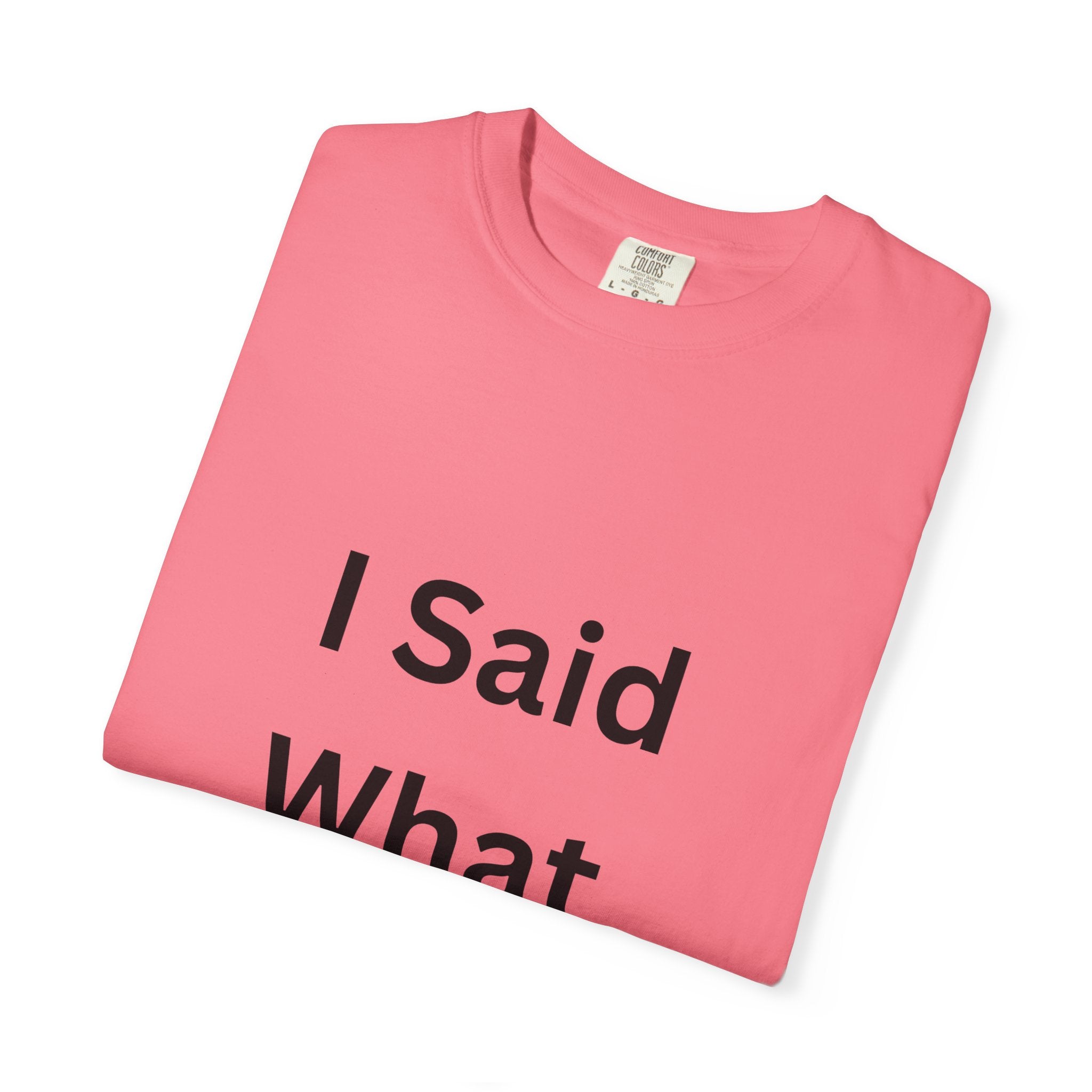 I Said What I Said Unisex Garment-Dyed T-shirt