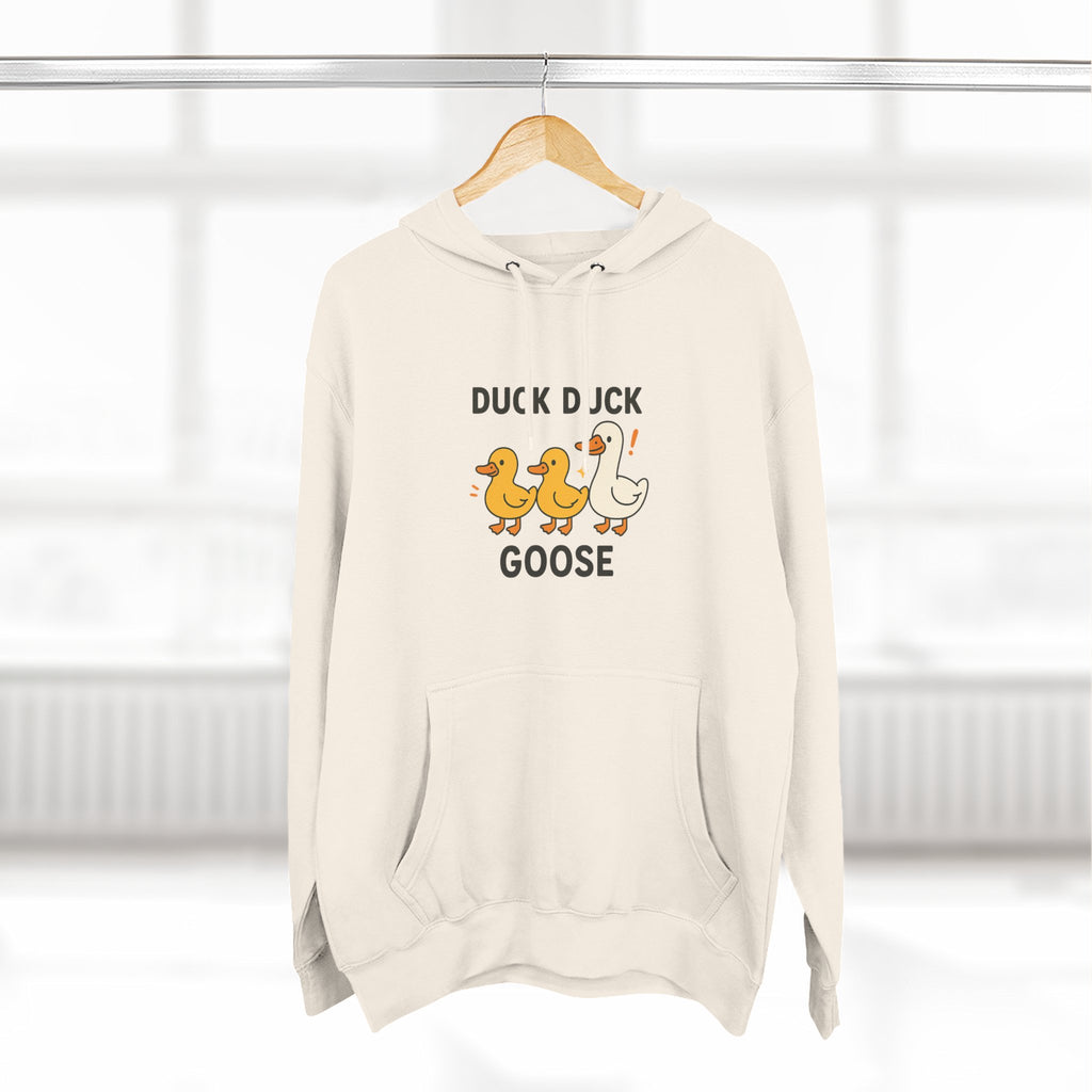 Cute Duck Duck Goose Hoodie, Funny Fleece Sweatshirt, Gift for Kids and Adults, Perfect for Fall and Casual Wear