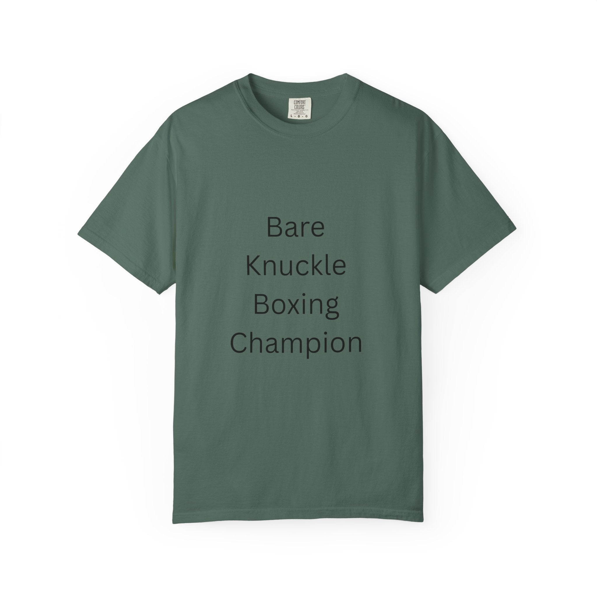 Bare Knuckle Boxing Champion T-shirt, Unisex Workout Tee, Gift for Fighters, Casual Sportswear, Motivation Gear, Gym Outfit