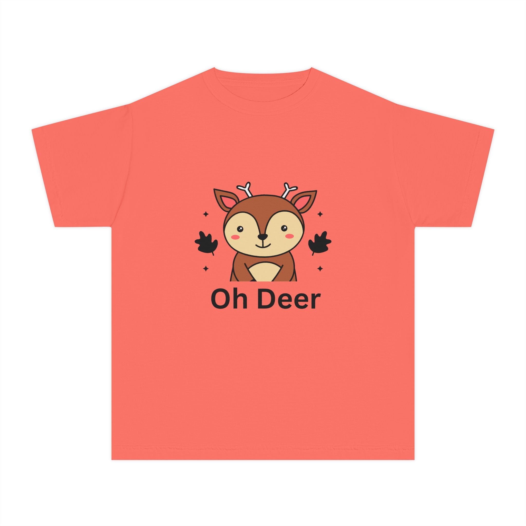 Funny Kids Tee - "Oh Deer" Design, Youth Shirt, Cute Animal Graphic, Perfect Gift for Birthdays, Holidays, or Playtime
