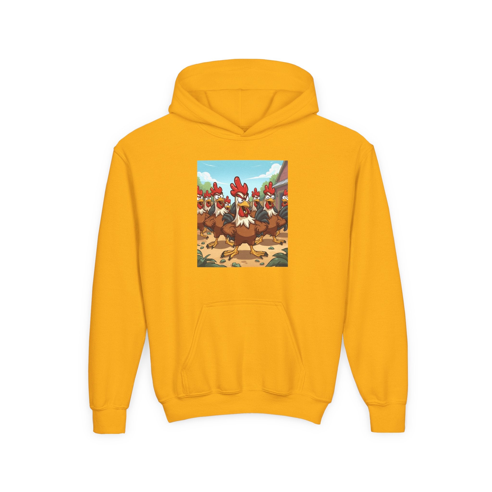 Chicken Funny Youth Heavy Blend Hooded Sweatshirt