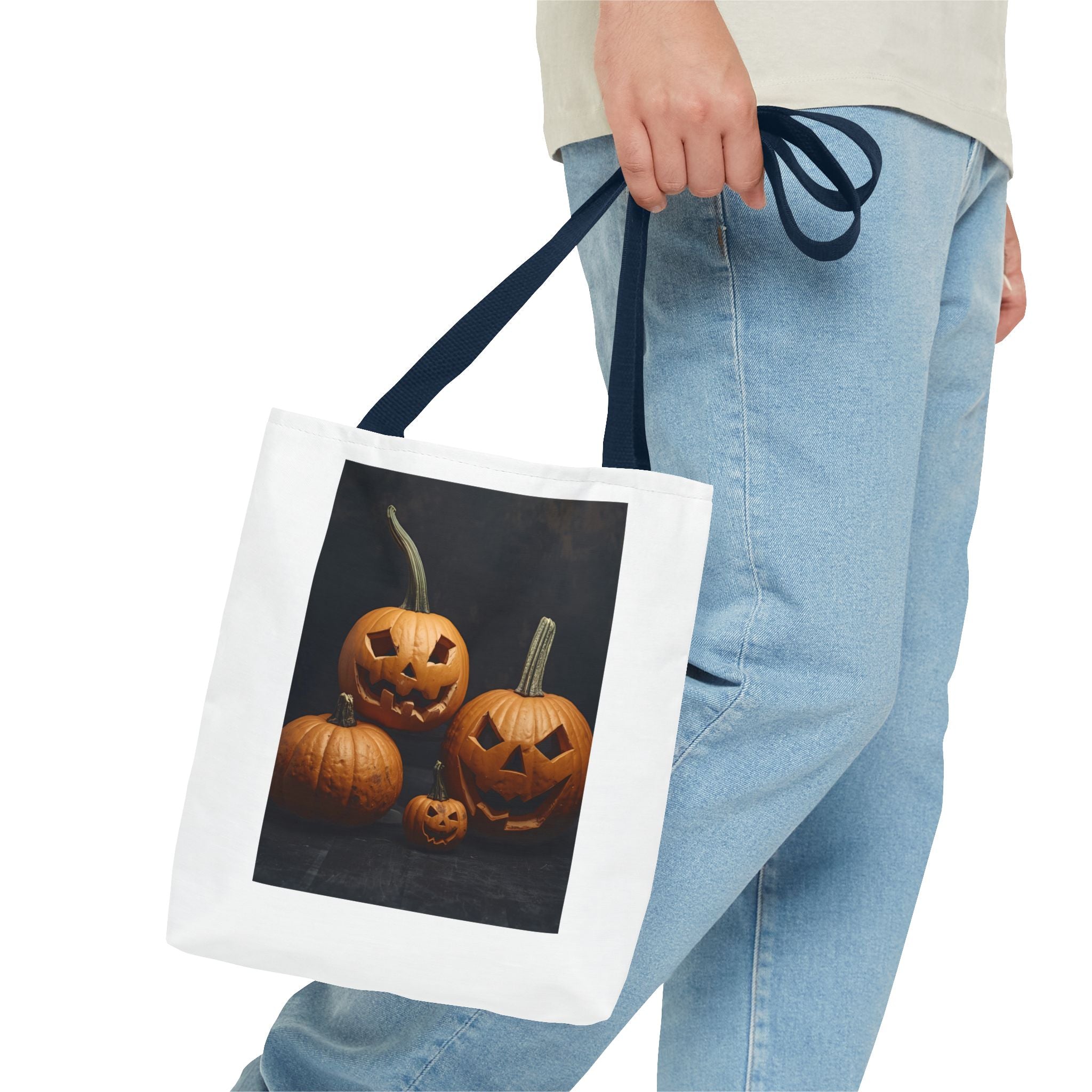 Spooky Halloween Pumpkin Tote Bag (AOP)
