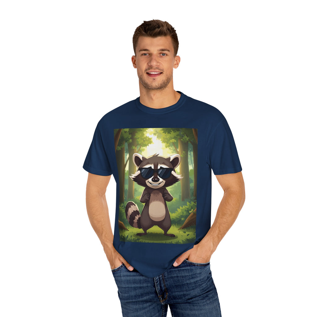 Whimsical Raccoon T-Shirt, Fun Nature Tee, Unisex Forest Shirt, Gift for Animal Lovers, Cute Wildlife Apparel