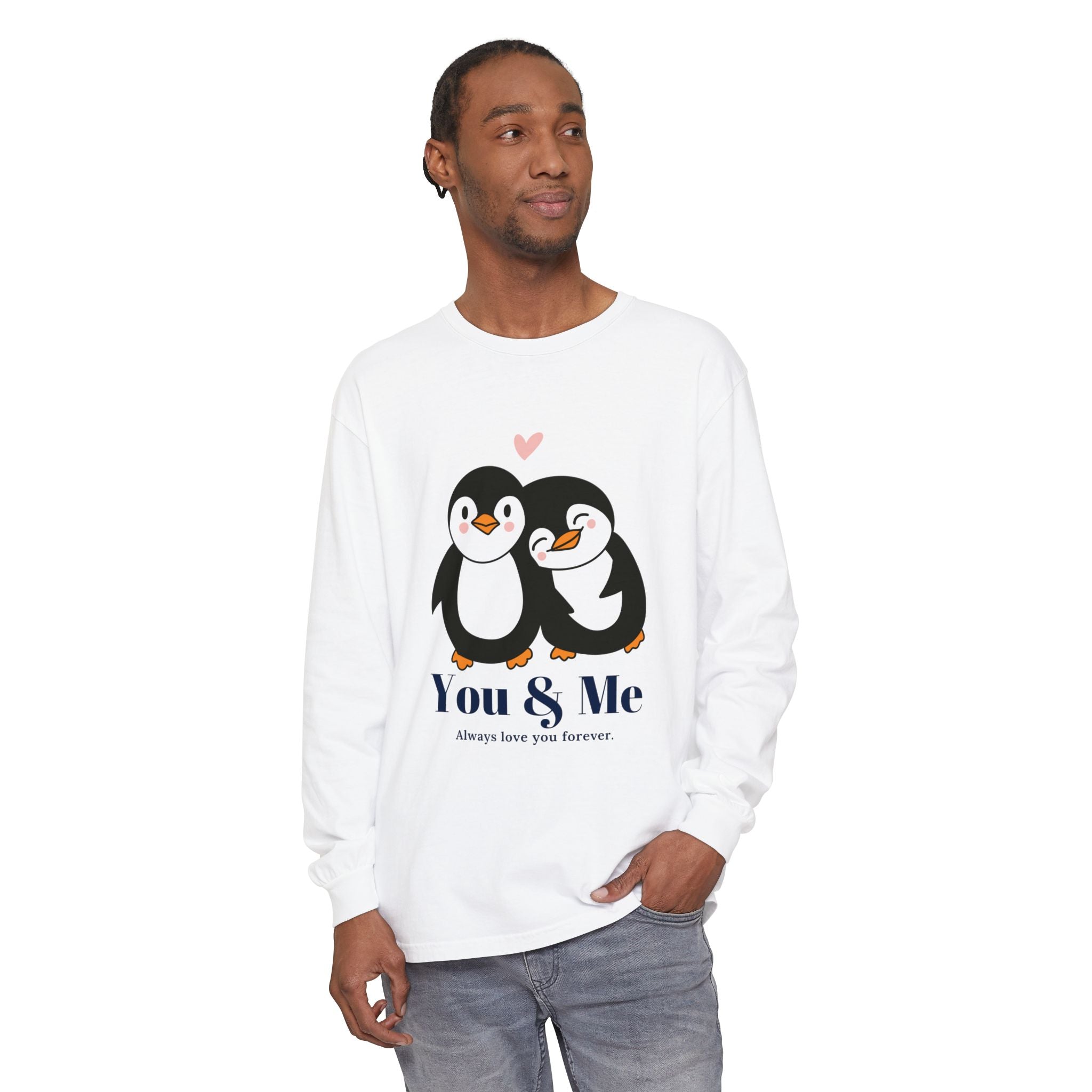 Adorable Penguin Love Long Sleeve T-Shirt | Cute Couples Gift, Valentine's Day Apparel, Matching Tees, Cozy Date Night Wear, [...]