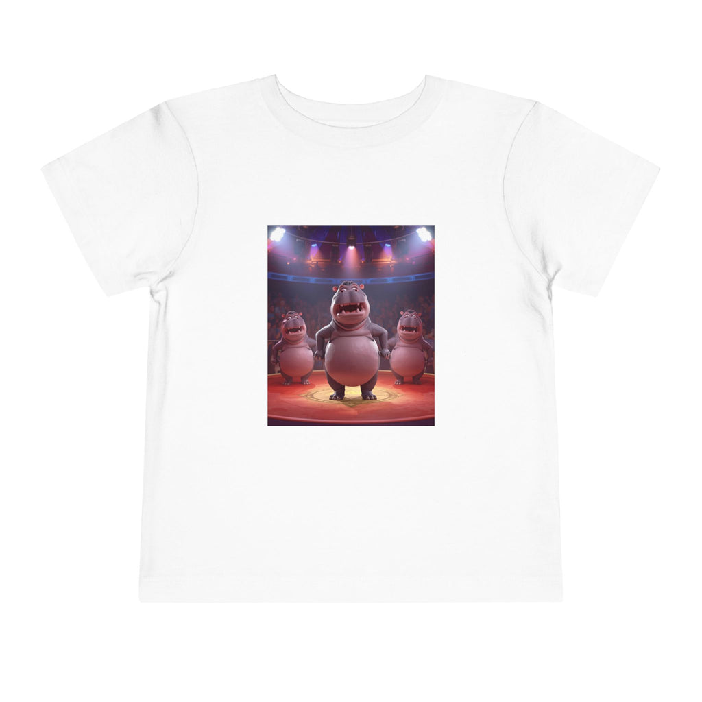 Hippo Funny Toddler Short Sleeve Tee