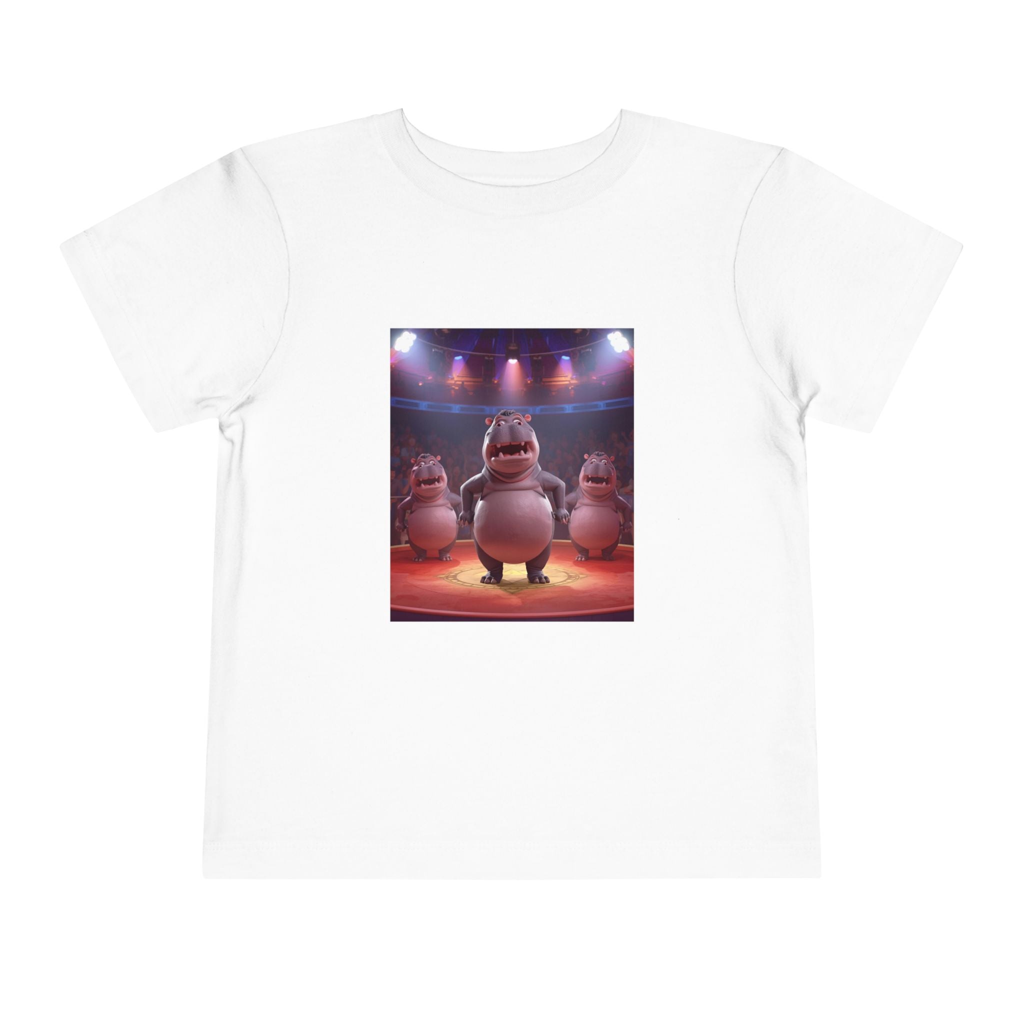 Hippo Funny Toddler Short Sleeve Tee