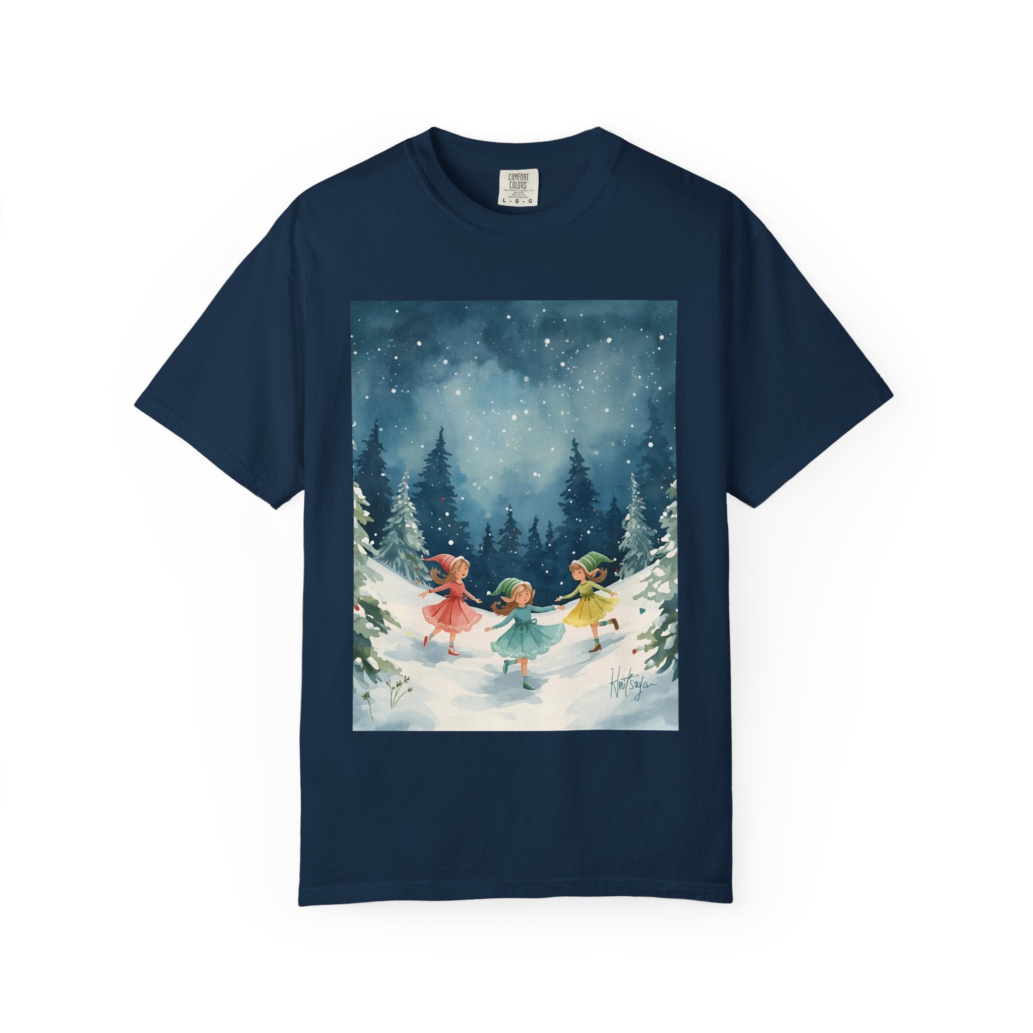 Whimsical Winter T-Shirt, Cozy Graphic Tee, Holiday Apparel, Gift for Her, Seasonal Fashion, Unisex Tee