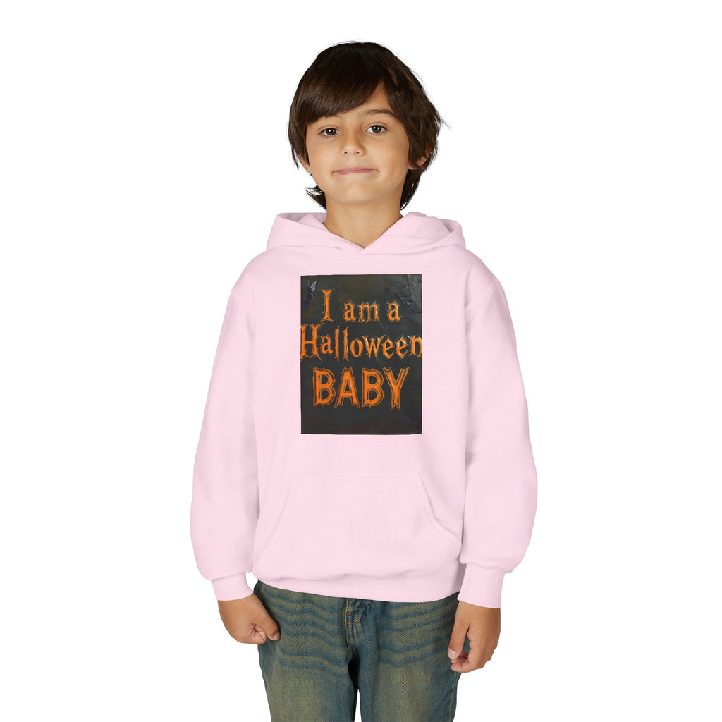 I Am A Halloween Baby Youth Heavy Blend Hooded Sweatshirt