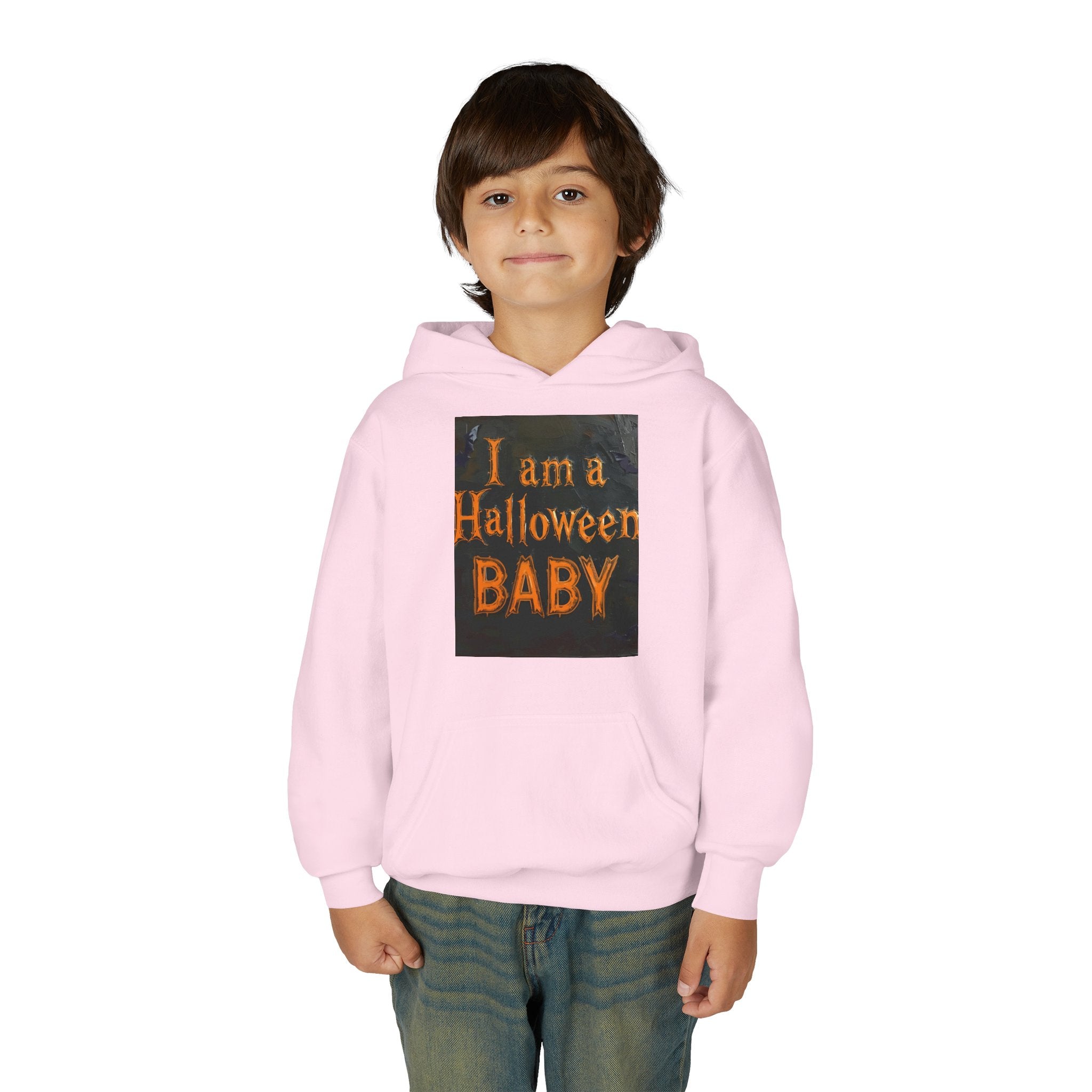 I Am A Halloween Baby Youth Heavy Blend Hooded Sweatshirt
