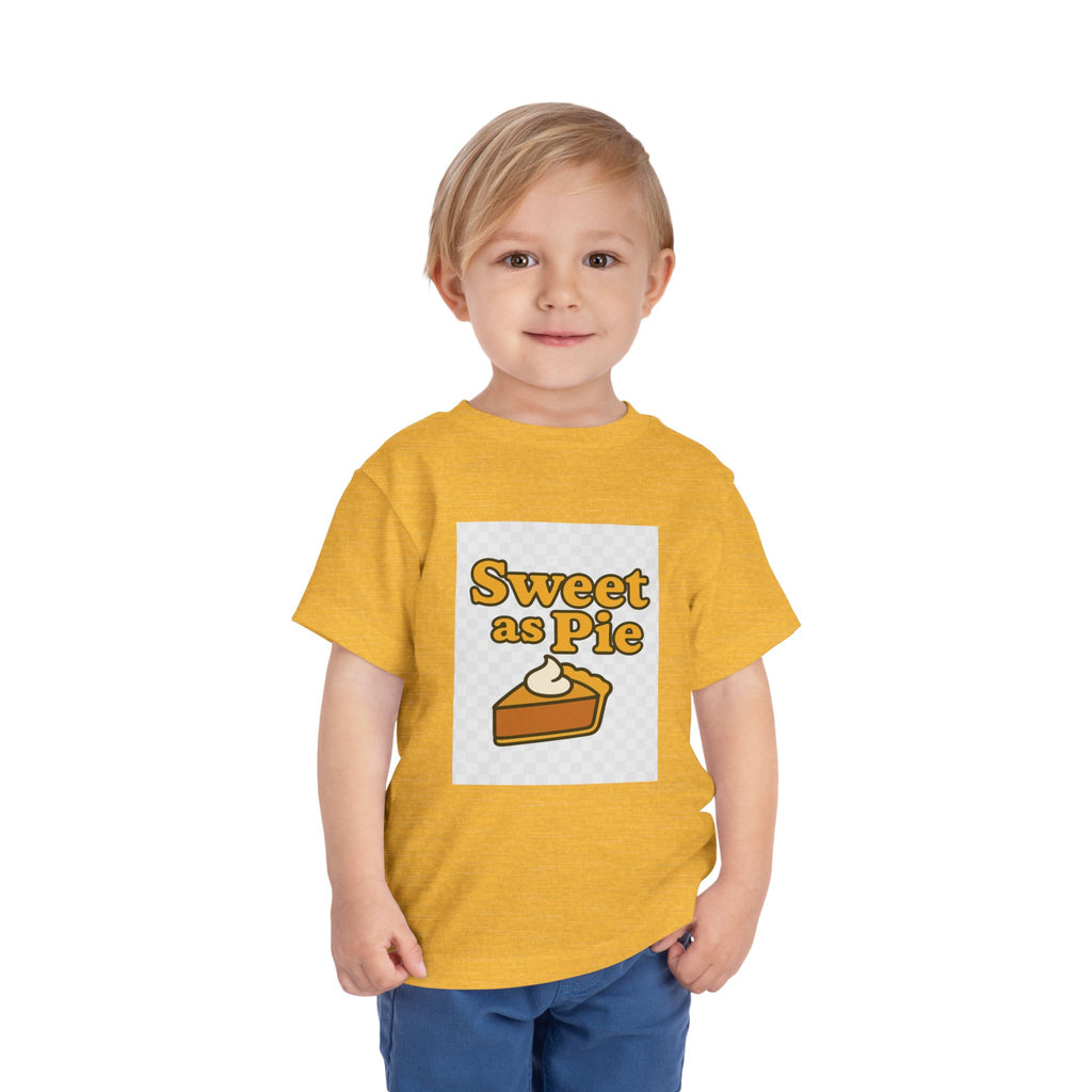 Sweet as Pie Toddler Tee - Cute Short Sleeve Shirt for Kids