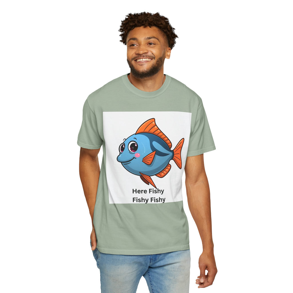 Fishy Fishy Fishy Unisex Garment-Dyed T-shirt