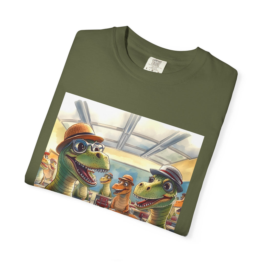 Dinosaur Classroom Unisex T-shirt, Fun Gift for Kids, Cool Graphic Tee for Teachers, Classroom Humor Outfit, Unique Dino Design