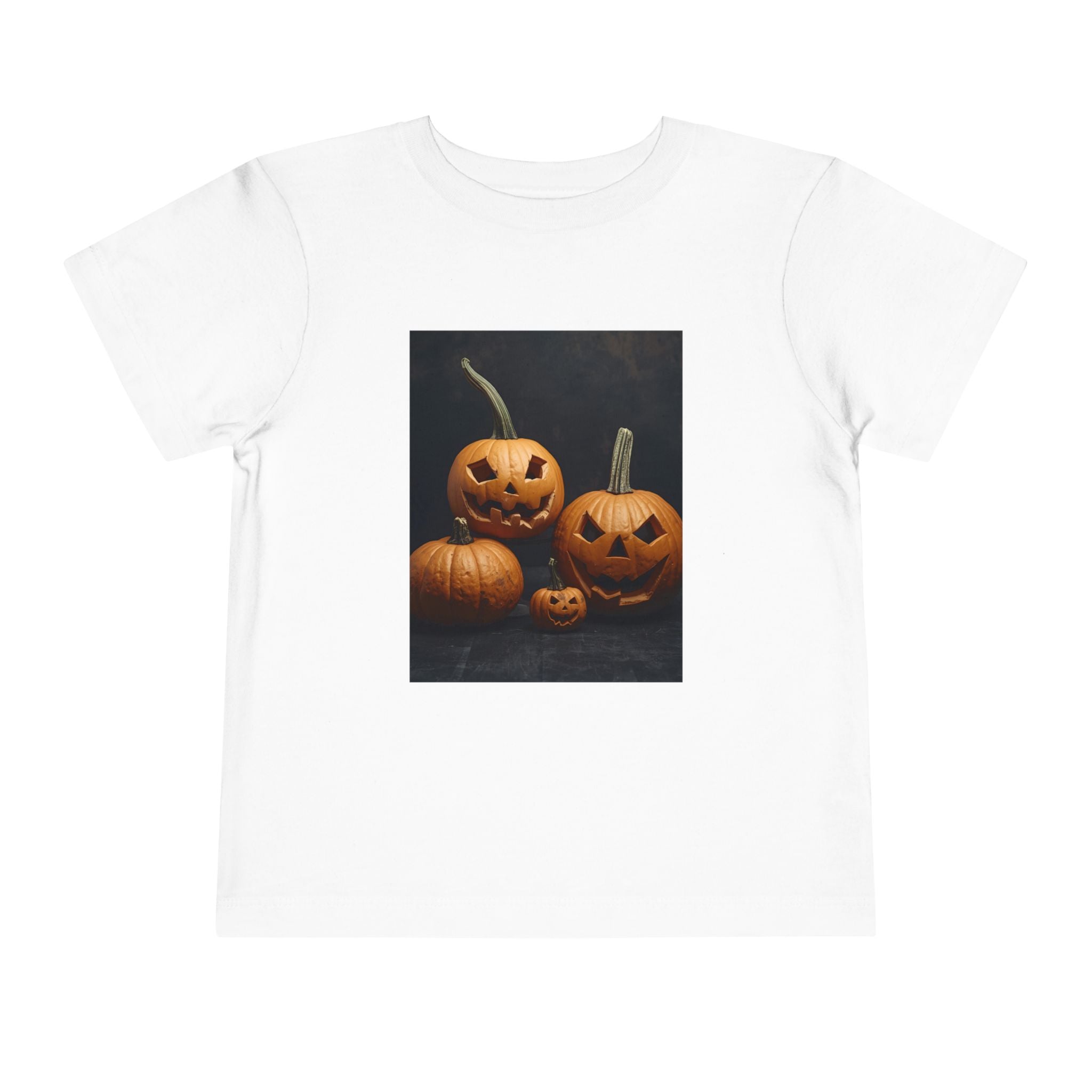 Spooky Halloween Pumpkin Toddler Short Sleeve Tee