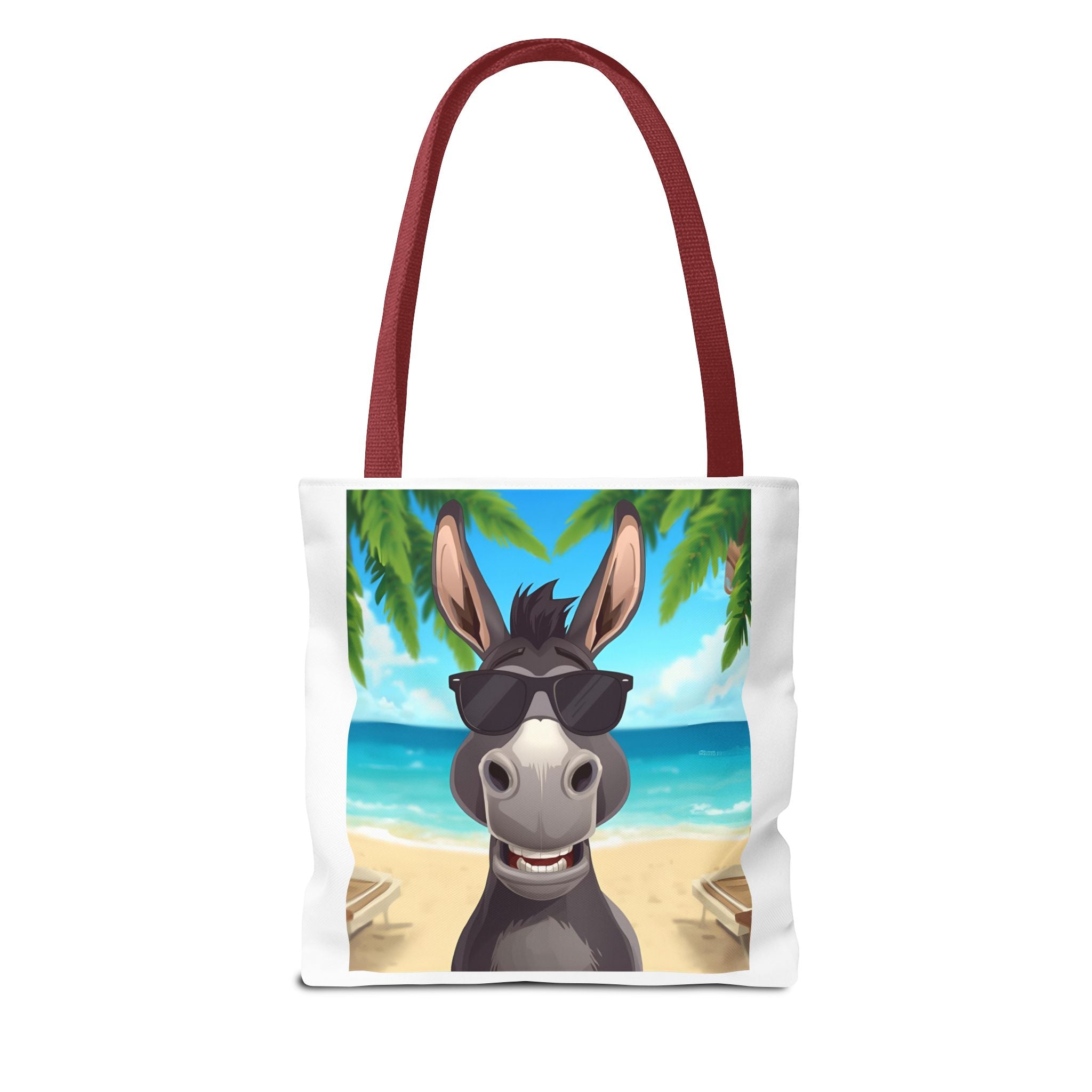 Chill Donkey Tote Bag, Beach Bag, Summer Accessory, Fun Animal Design, Gift for Animal Lovers, Eco-Friendly Shopping Bag