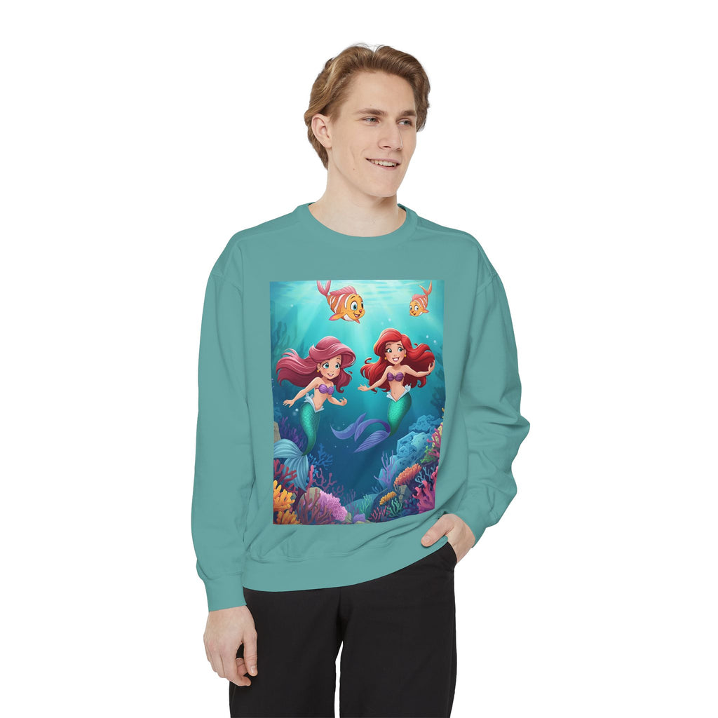 Mermaid Unisex Garment-Dyed Sweatshirt