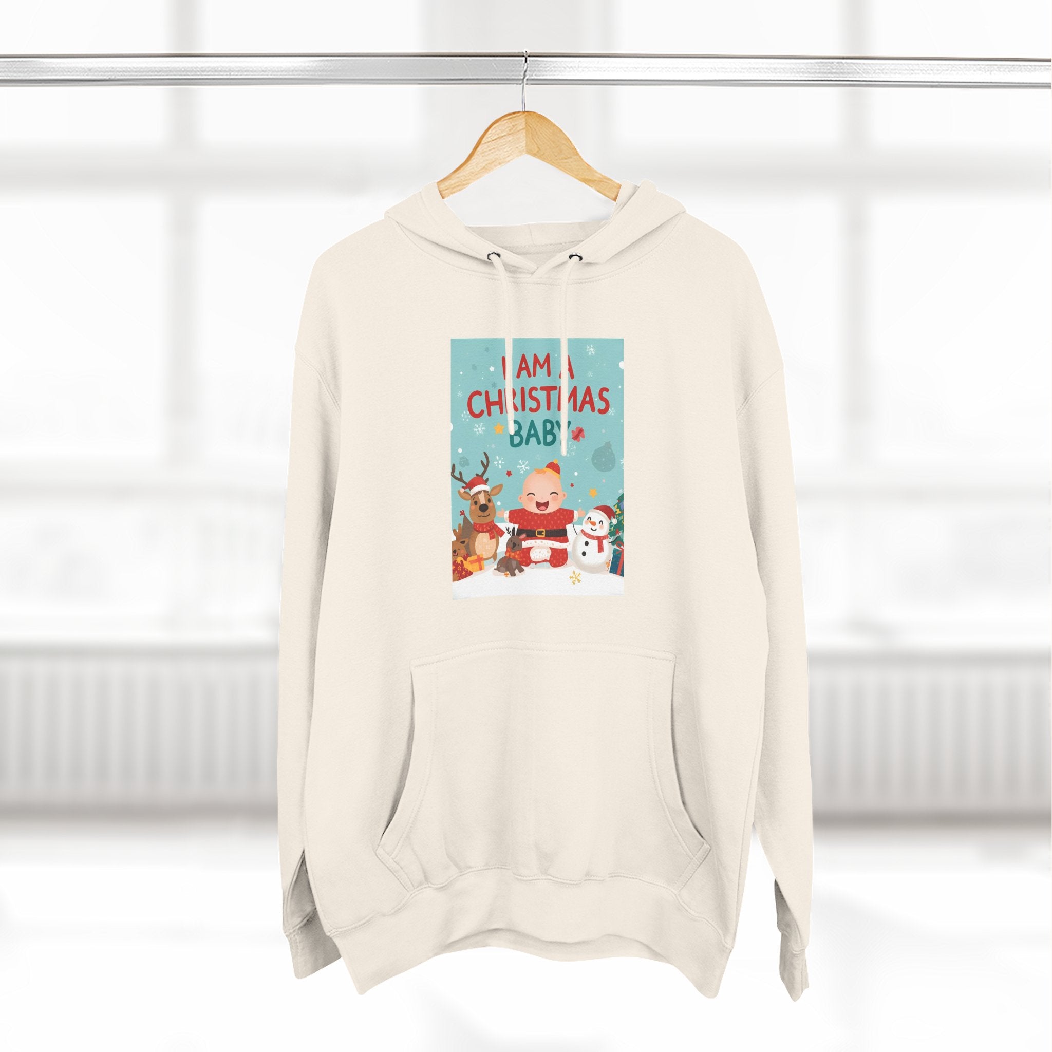 Chrstmas Three-Panel Fleece Hoodie