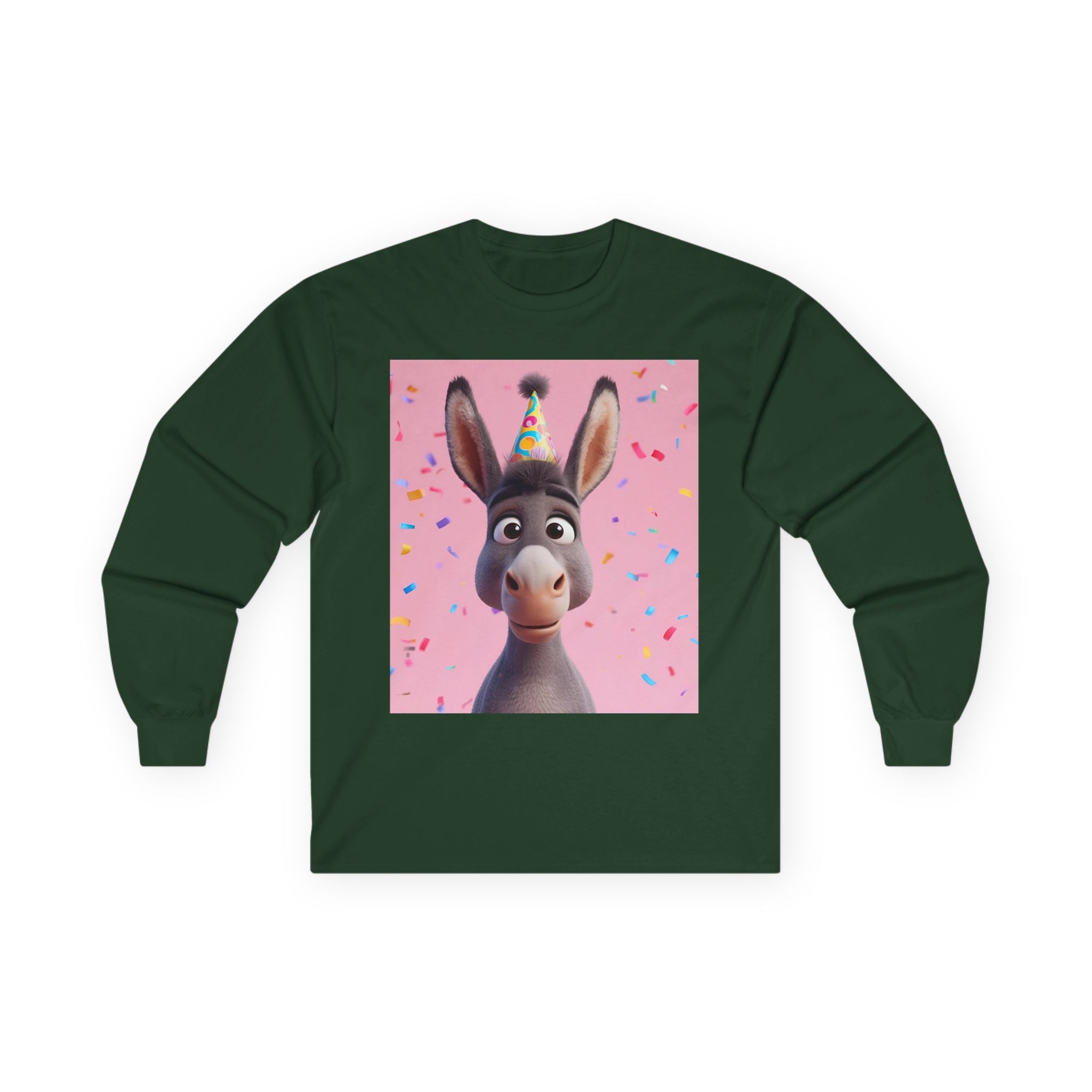Donkey Birthday Unisex Ultra Cotton Long Sleeve Tee