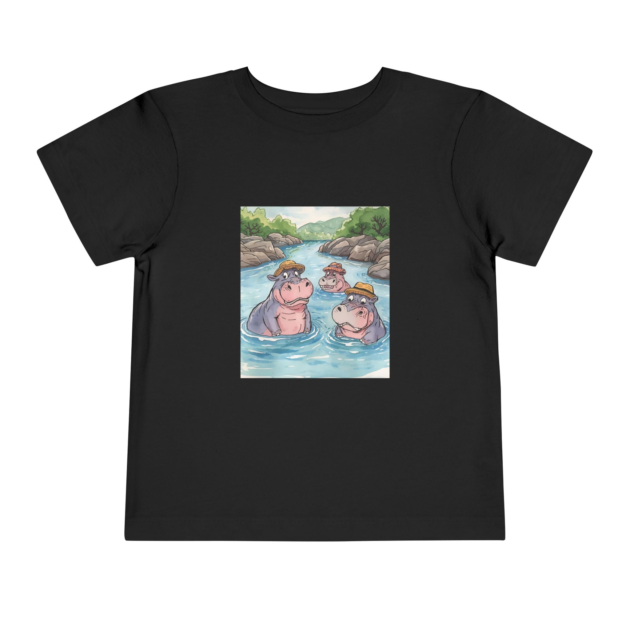 Hippo Cute Toddler Short Sleeve Tee
