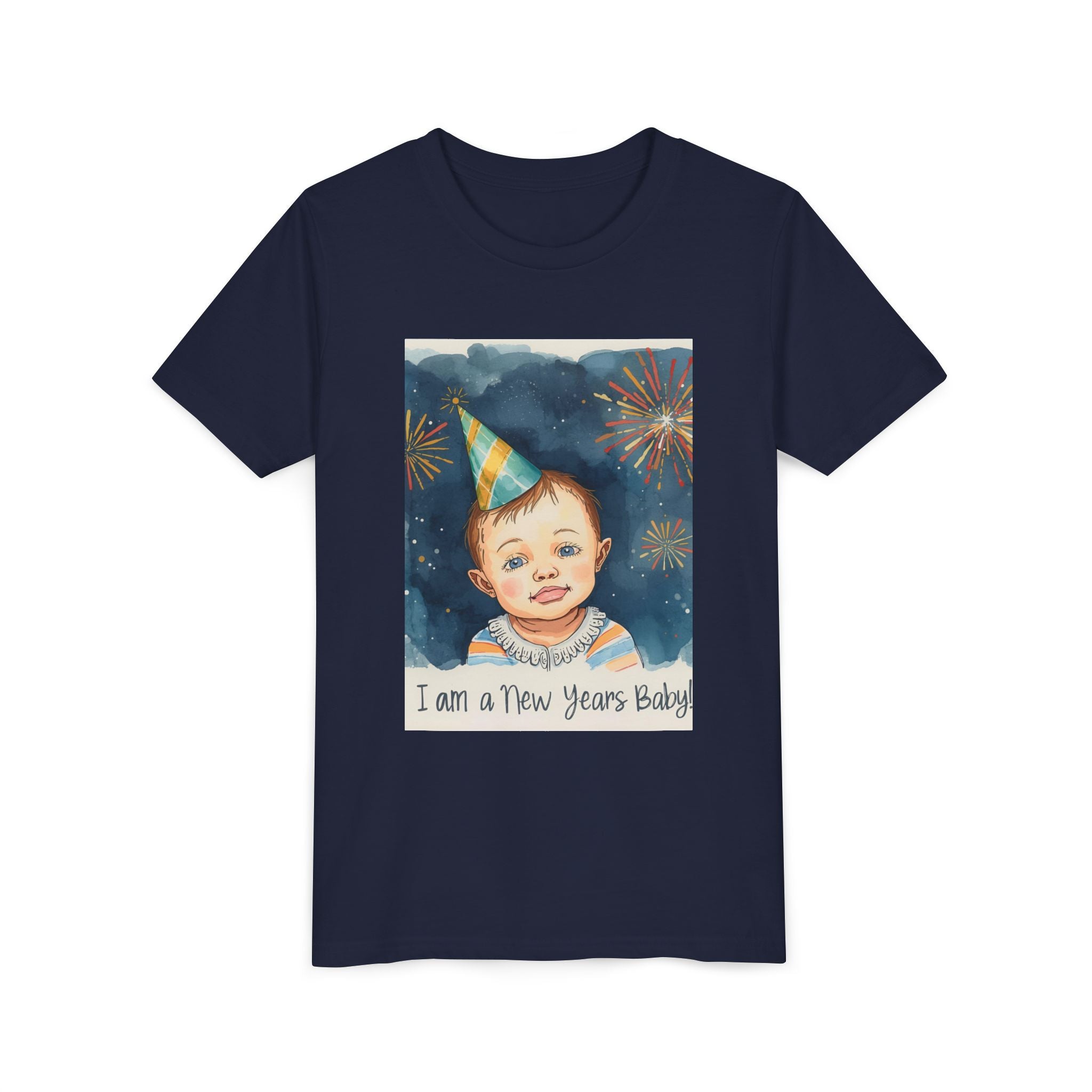 I Am A New Years Baby Youth Short Sleeve Tee