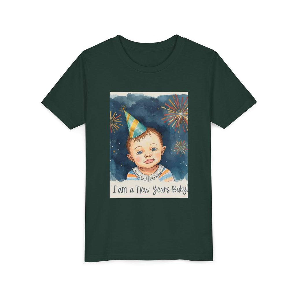 I Am A New Years Baby Youth Short Sleeve Tee