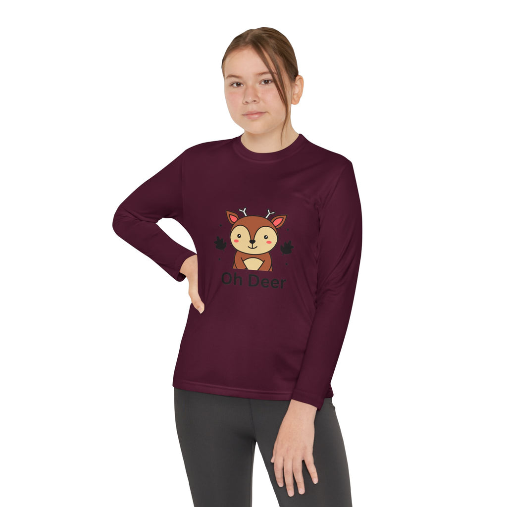 Oh Deer Youth Long Sleeve Competitor Tee