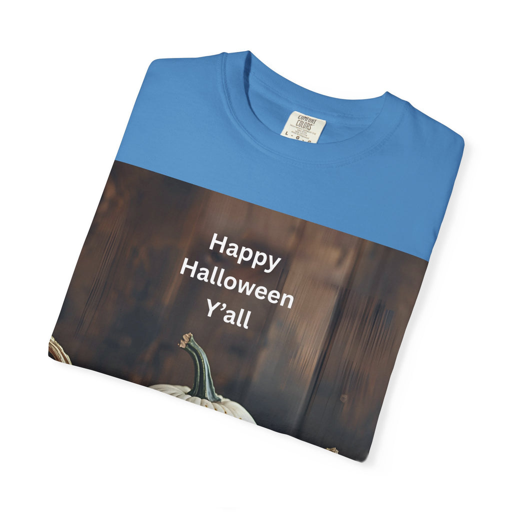 Happy Halloween Unisex T-Shirt, Casual Fall Tee, Halloween Gift, Pumpkin Shirt, Autumn Apparel, Holiday Style