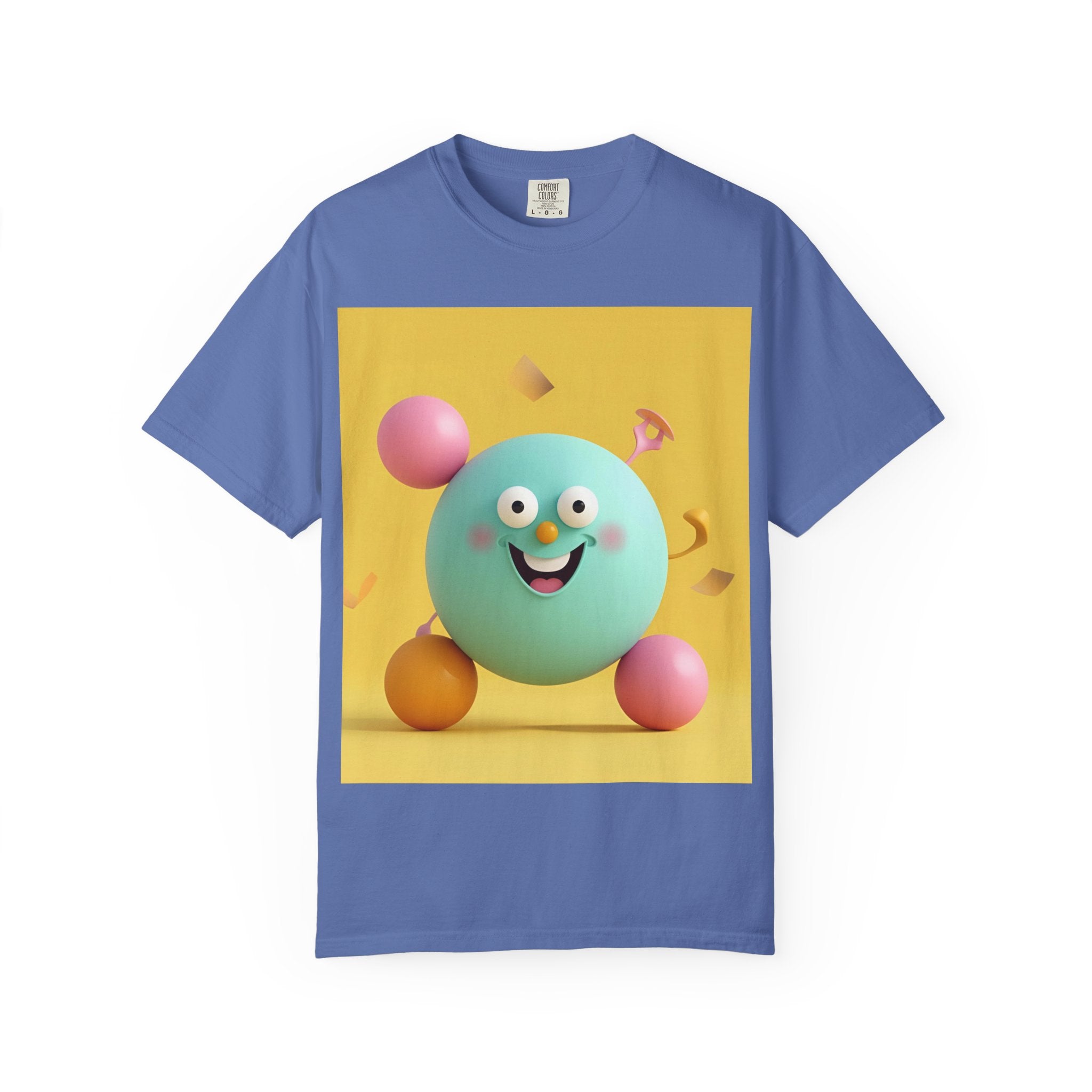 Playful Colorful Cartoon T-Shirt, Fun Graphic Tee, Summer Casual Wear, Gift for Kids and Adults, Birthday Party Outfit, Unique Design
