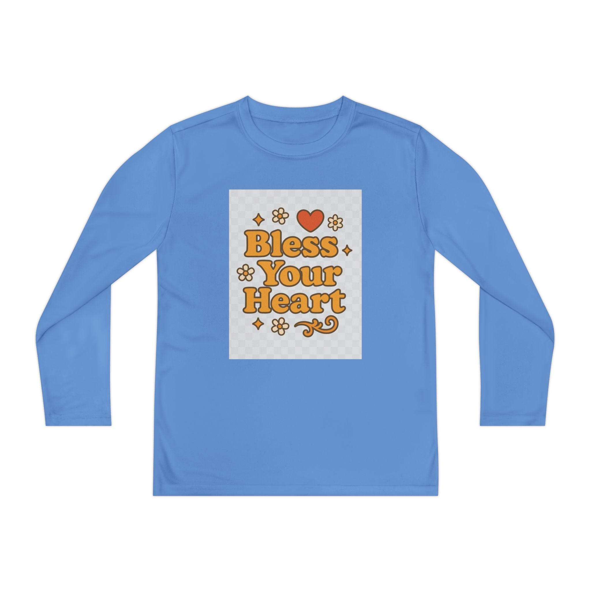 Bless Your Heart Youth Long Sleeve Competitor Tee