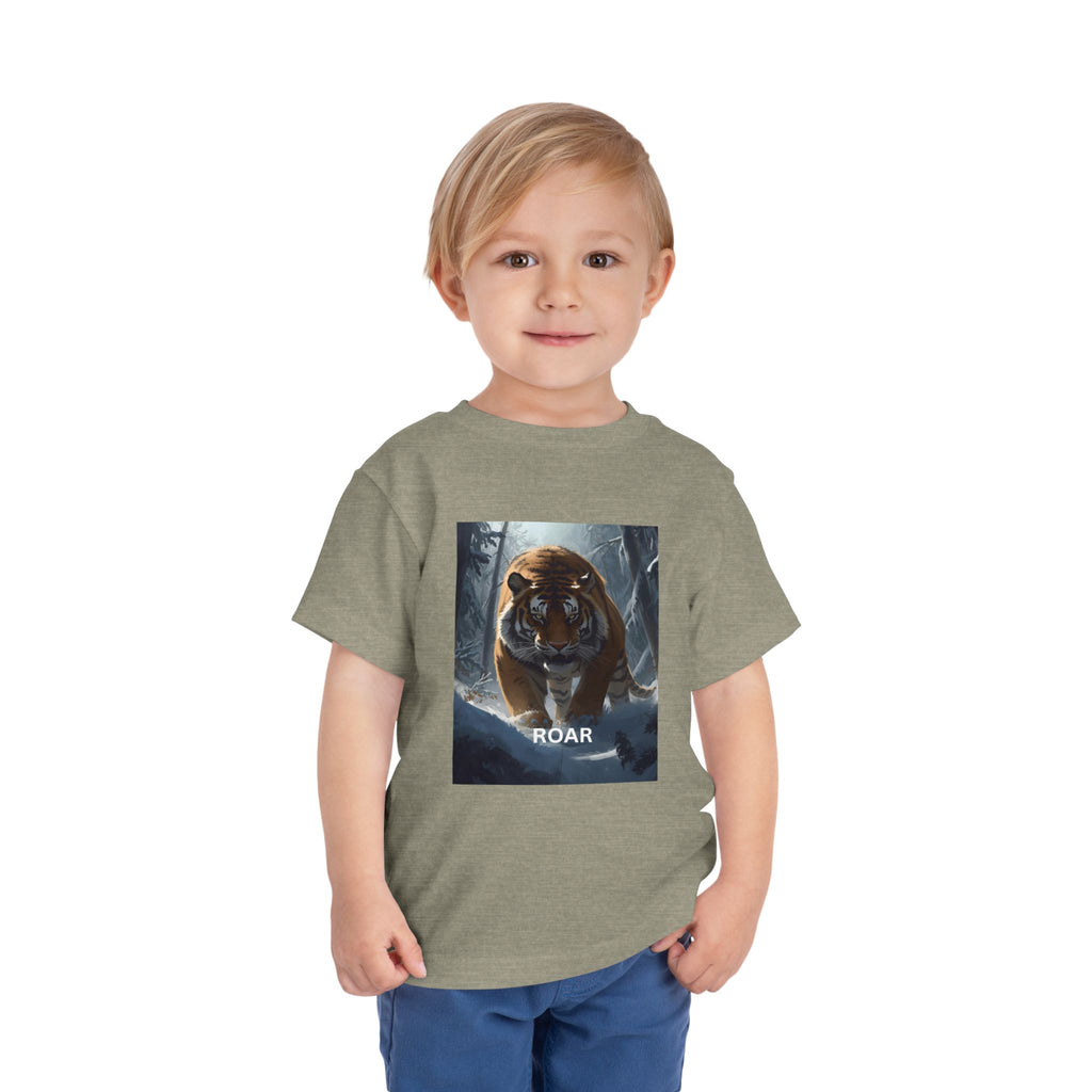 Tiger Roar Snow Toddler Short Sleeve Tee