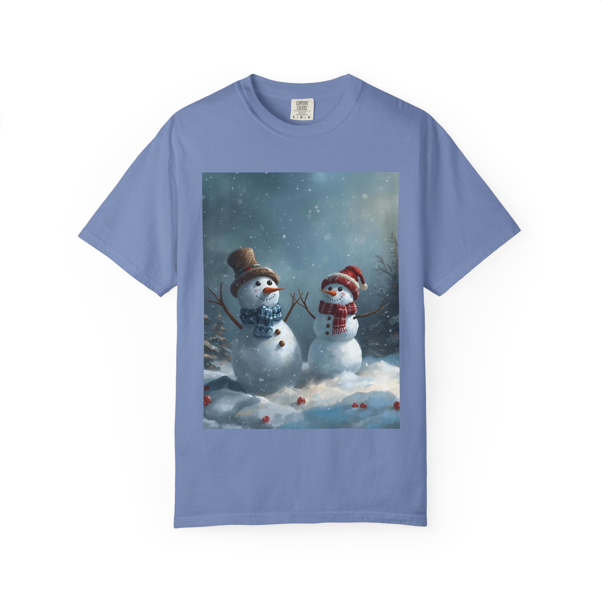 Christmas Winter Snowman T-Shirt, Festive Holiday Tee, Family Holiday Shirt, Cozy Winter Outfit, Seasonal Gift Idea