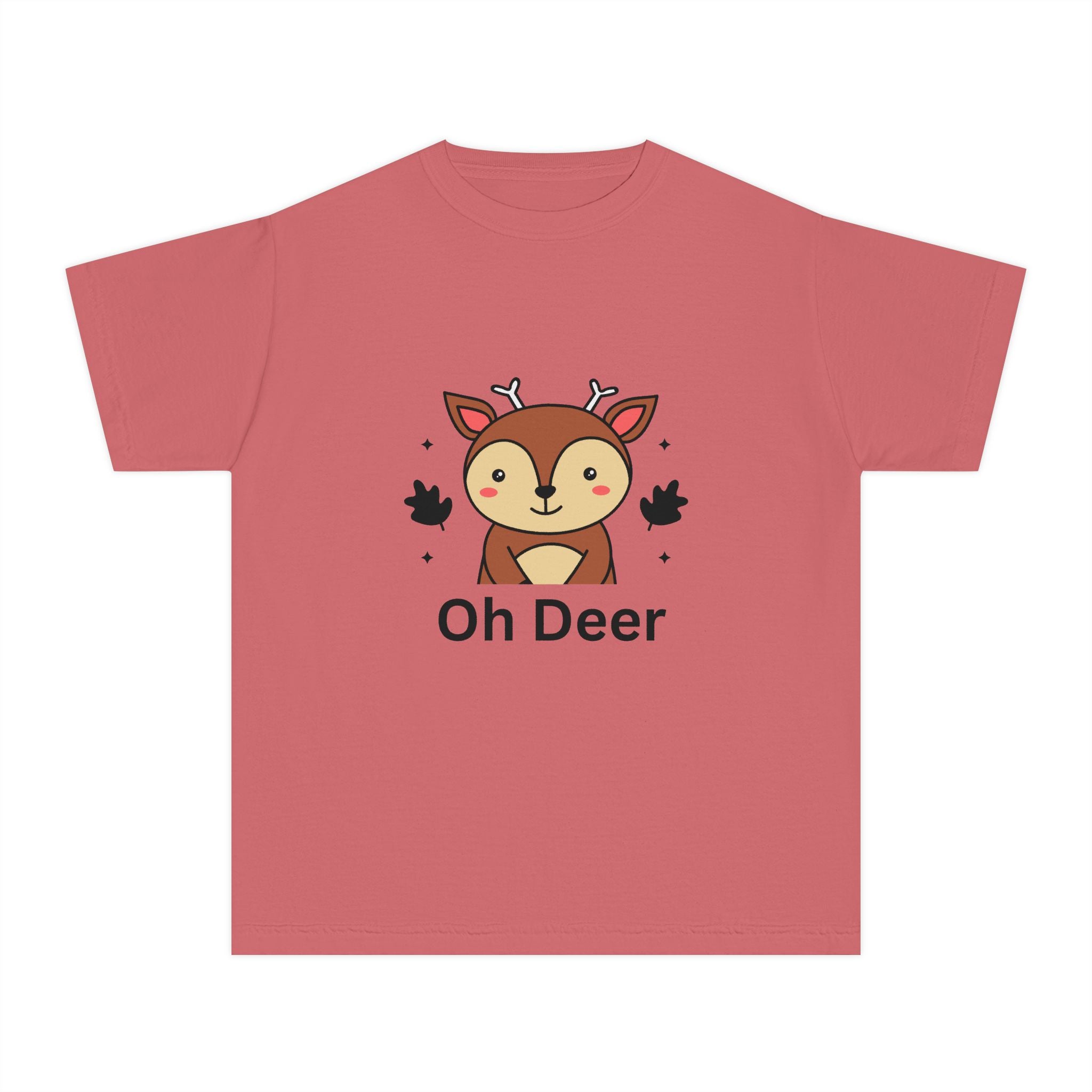 Funny Kids Tee - "Oh Deer" Design, Youth Shirt, Cute Animal Graphic, Perfect Gift for Birthdays, Holidays, or Playtime