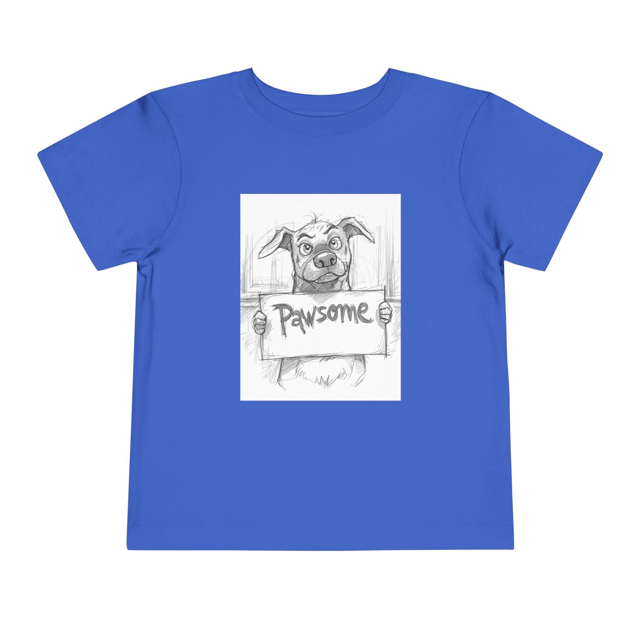 Pawsome Toddler Tee, Cute Dog Shirt for Kids, Pet Lover Gift, Playful Toddler Outfit, Birthday Gift, Animal Lover Apparel