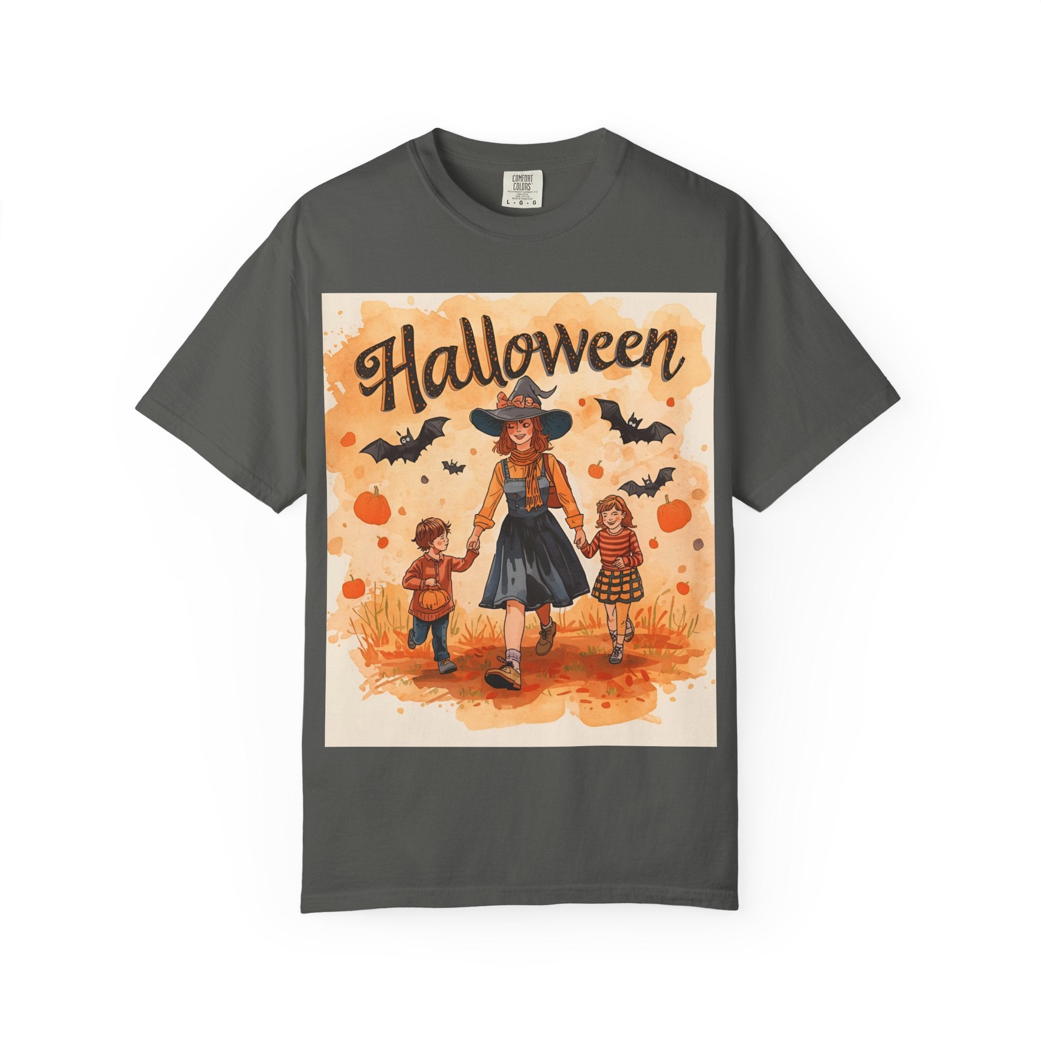 Halloween Themed Mom And Children Family T-shirt, Vintage Style, Unisex, Fall Apparel, Halloween Costume, Pumpkin Decoration, Spooky Season
