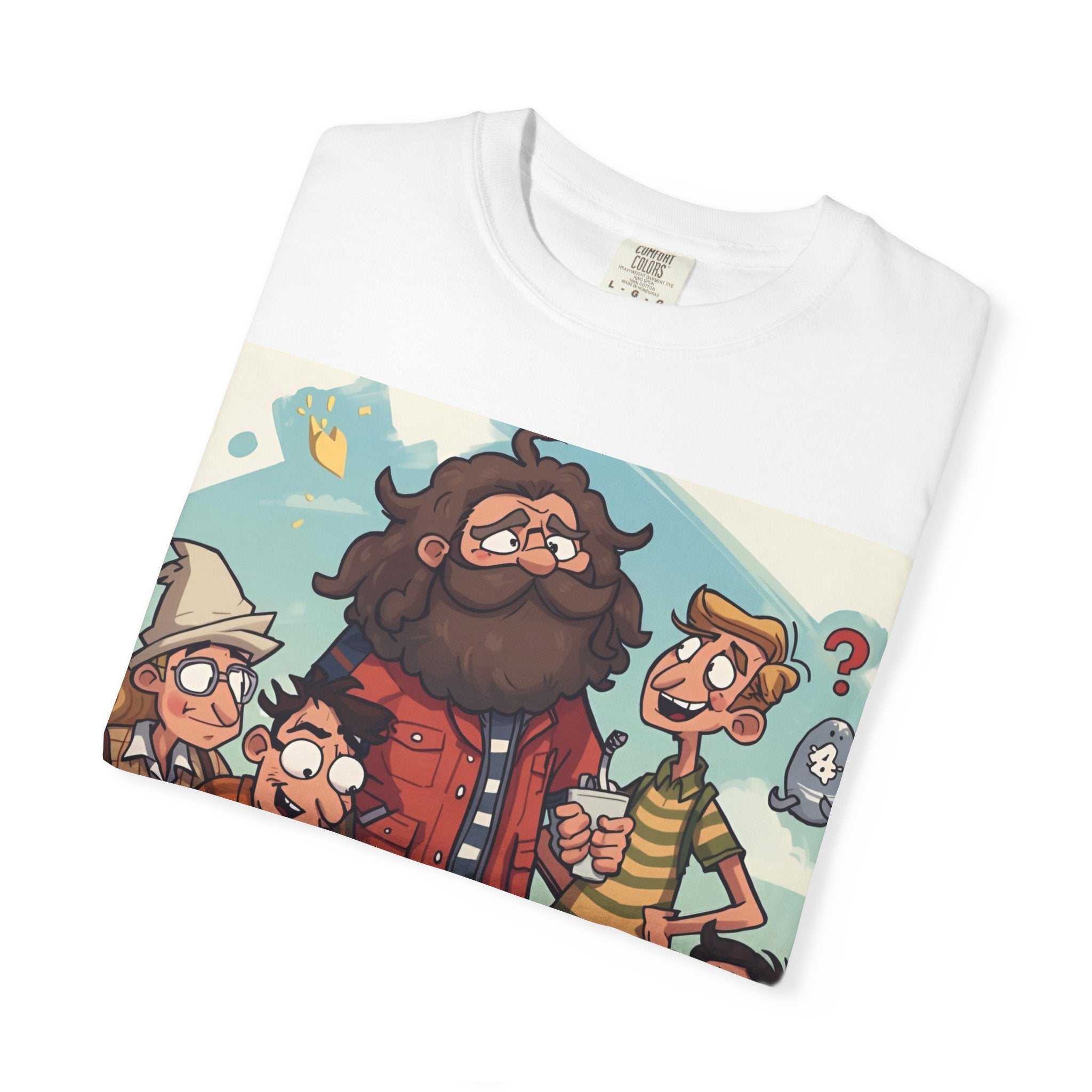 Charming Cartoon Graphic Tee, Fun Unisex T-shirt for Casual Wear, Unique Gift Ideas for Holidays, Family Gatherings, Cartoon Lovers, [...]