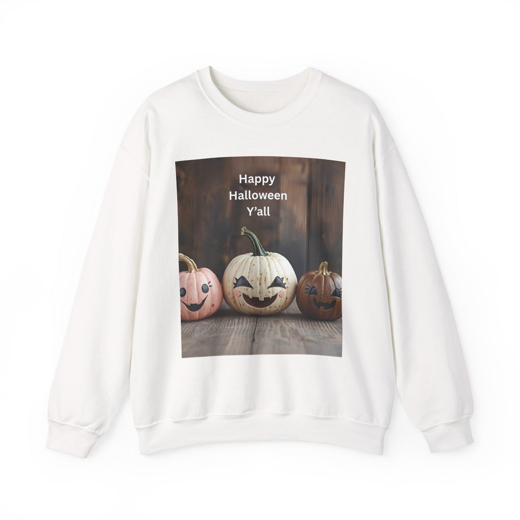 Halloween Pumpkin Sweatshirt, Fall Fashion, Cozy Crewneck, Unisex Apparel, Halloween Gift, Seasonal Style