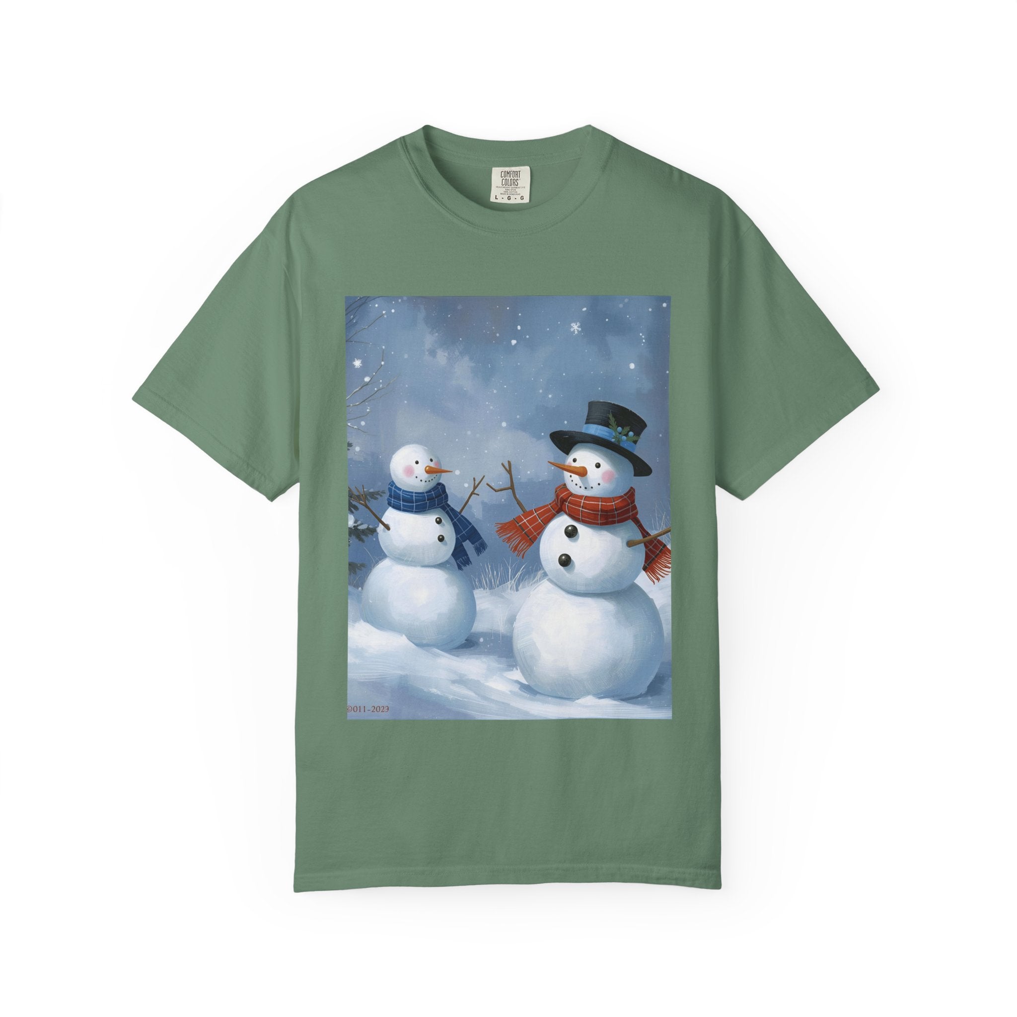 Christmas Snowman Family T-Shirt, Holiday Gift, Cozy Tee, Unisex Snowman Shirt, Festive Apparel, Winter Celebration Wear