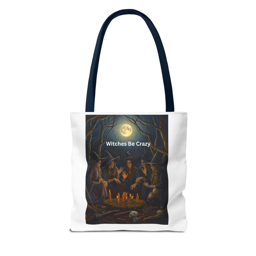 Spooky Halloween Witchy Tote Bag for Spooky Vibes, Witches Be Crazy, Eco-Friendly Tote, Halloween Gift for Her, Magical Shopping Bag, Gifts for Witches
