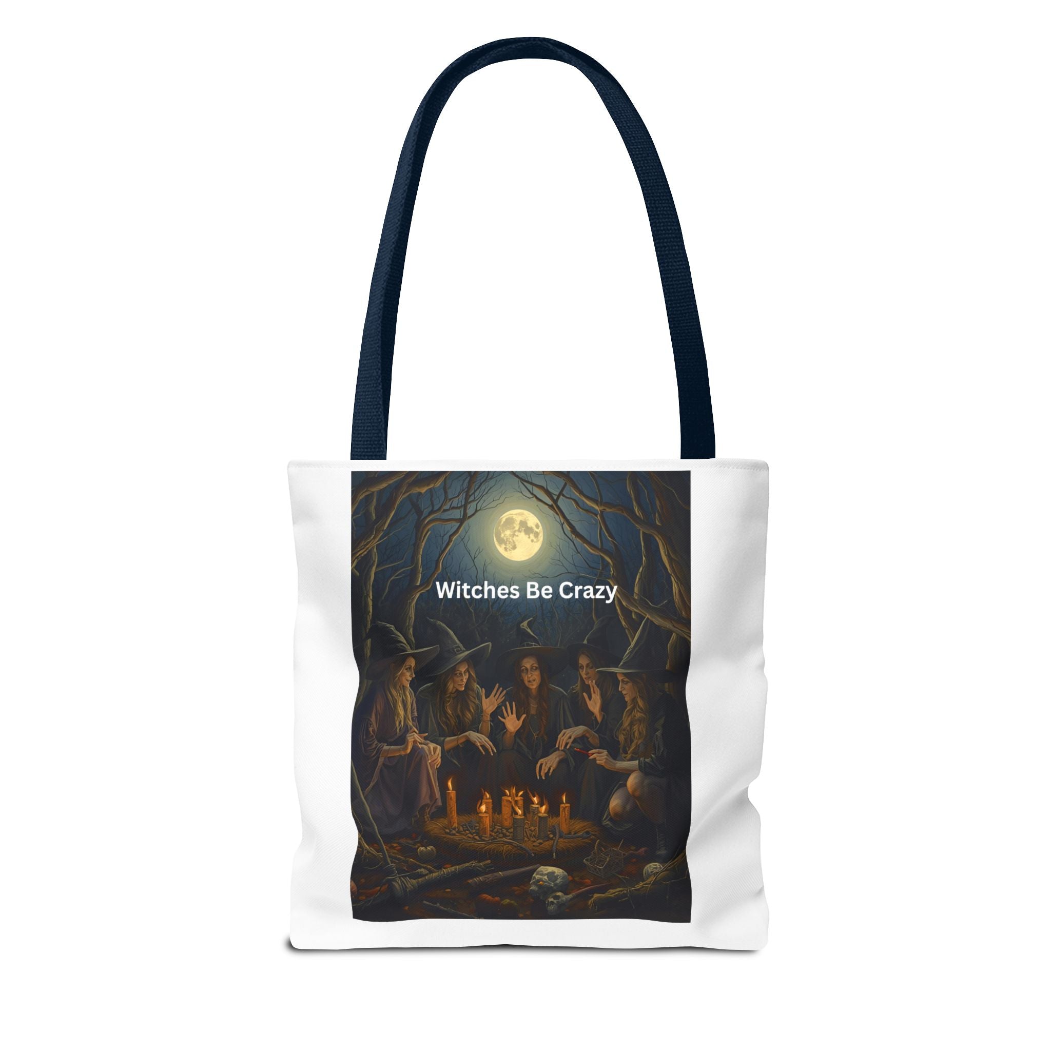 Spooky Halloween Witchy Tote Bag for Spooky Vibes, Witches Be Crazy, Eco-Friendly Tote, Halloween Gift for Her, Magical Shopping Bag, Gifts for Witches