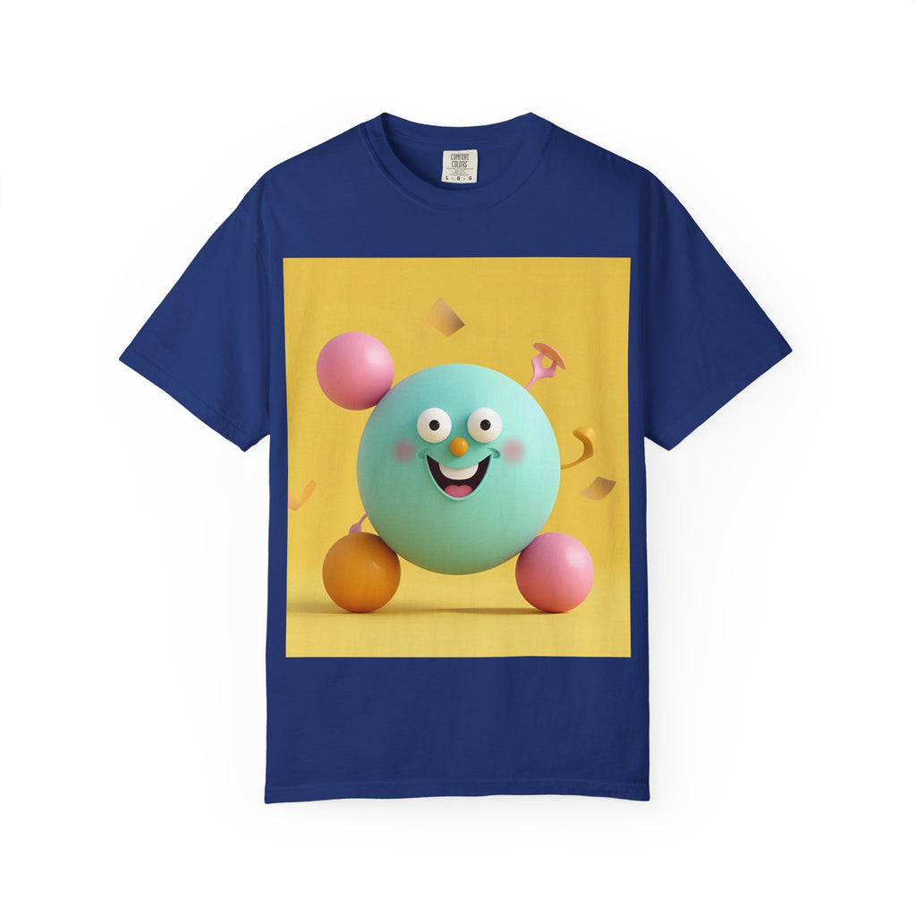 Playful Colorful Cartoon T-Shirt, Fun Graphic Tee, Summer Casual Wear, Gift for Kids and Adults, Birthday Party Outfit, Unique Design