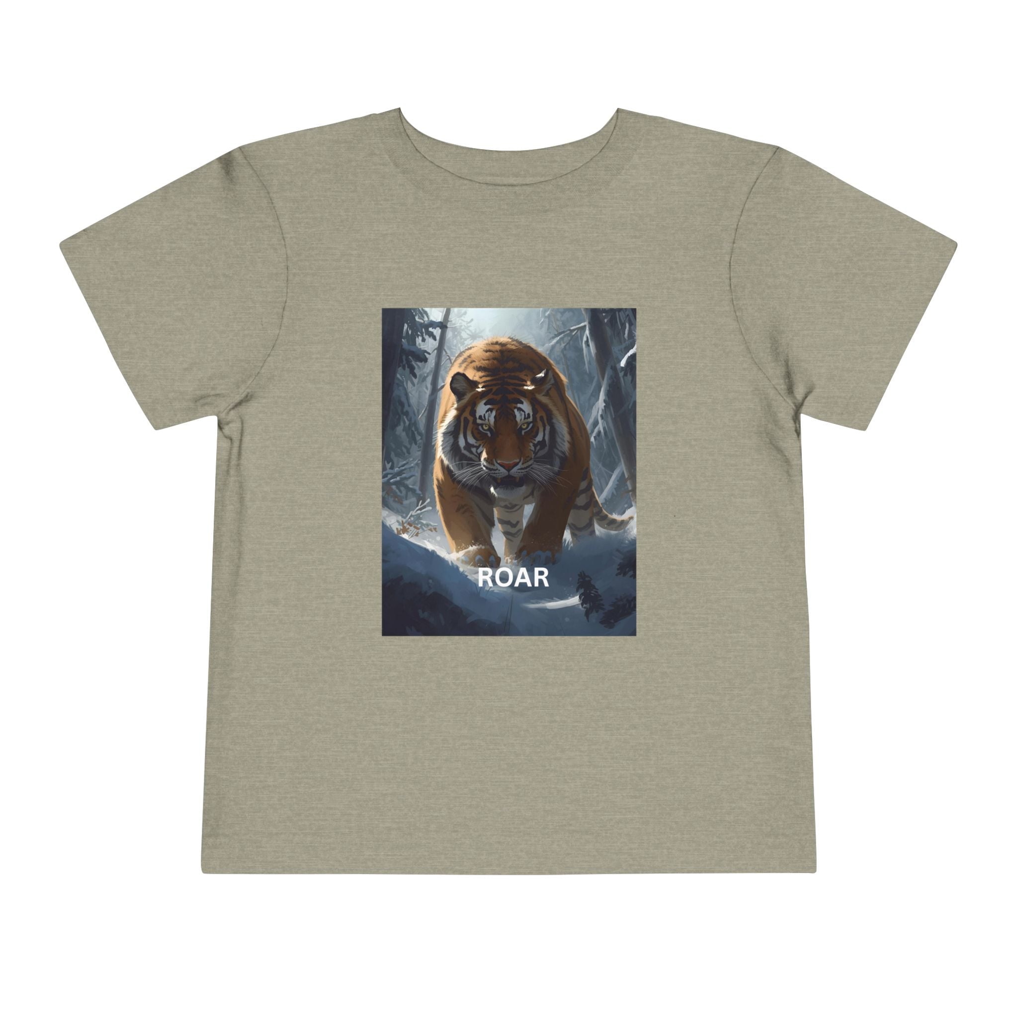 Tiger Roar Snow Toddler Short Sleeve Tee