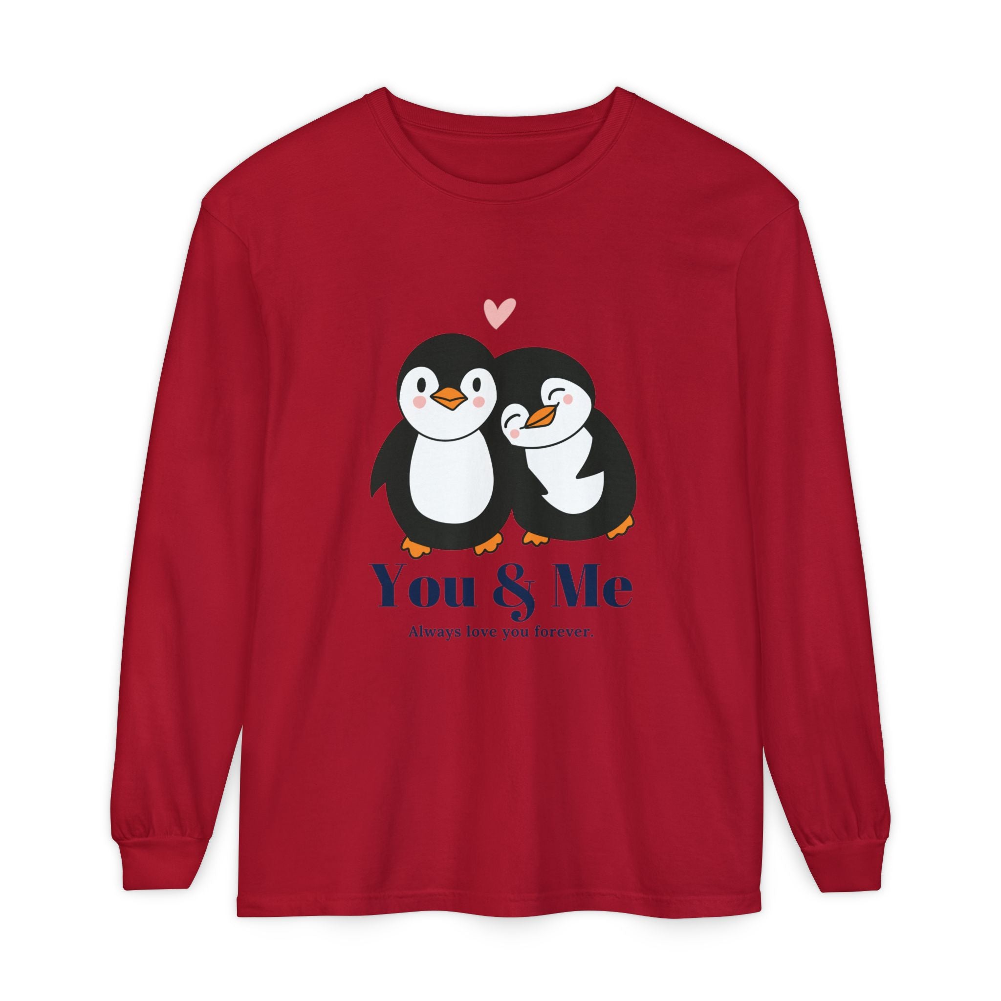 Adorable Penguin Love Long Sleeve T-Shirt | Cute Couples Gift, Valentine's Day Apparel, Matching Tees, Cozy Date Night Wear, [...]