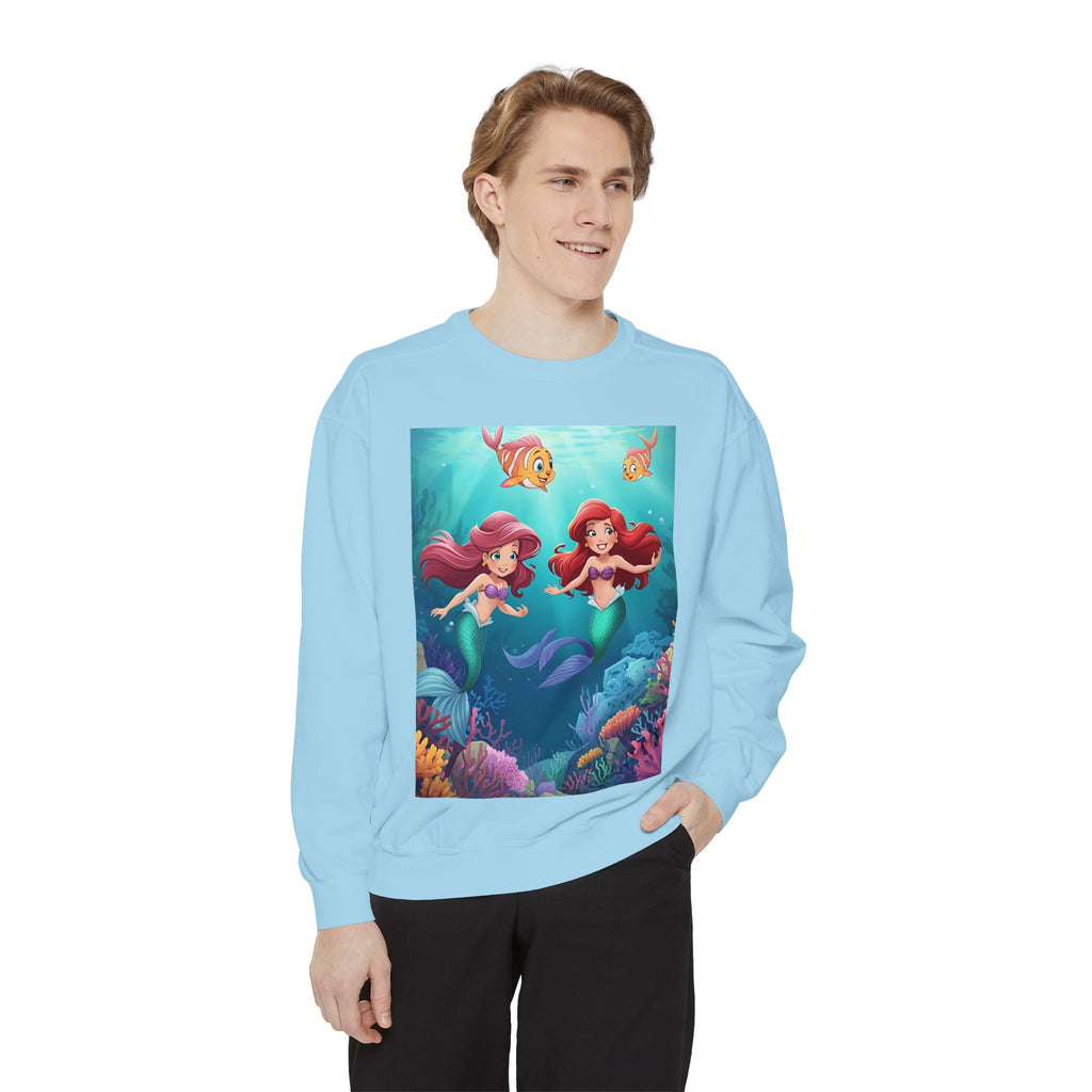 Mermaid Unisex Garment-Dyed Sweatshirt