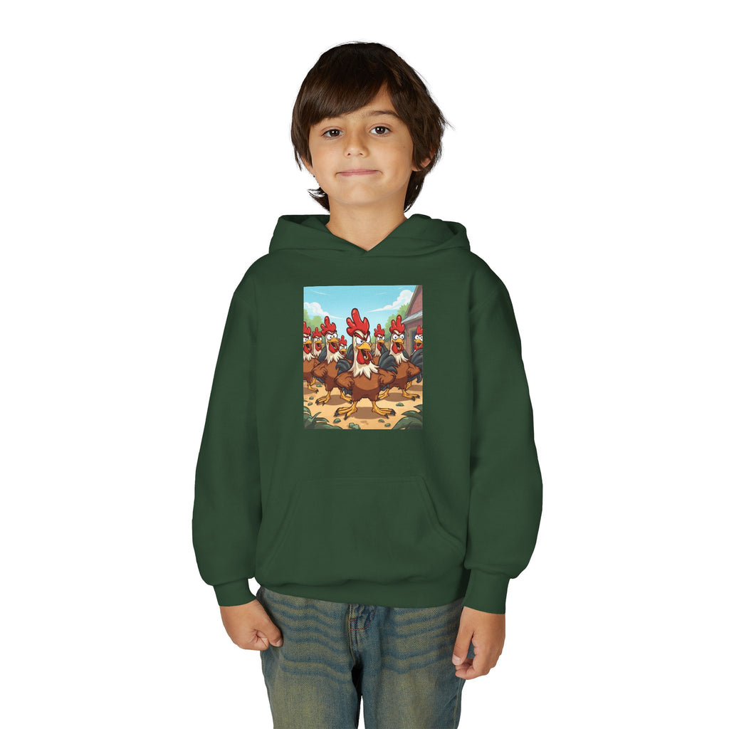Chicken Funny Youth Heavy Blend Hooded Sweatshirt