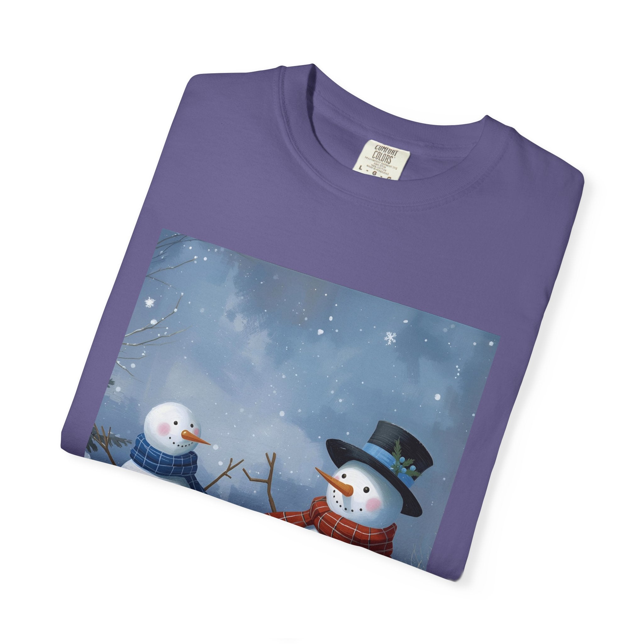 Christmas Snowman Family T-Shirt, Unisex Graphic Tee, Holiday Gift, Winter Apparel, Cozy Casual Wear, Christmas T-Shirt