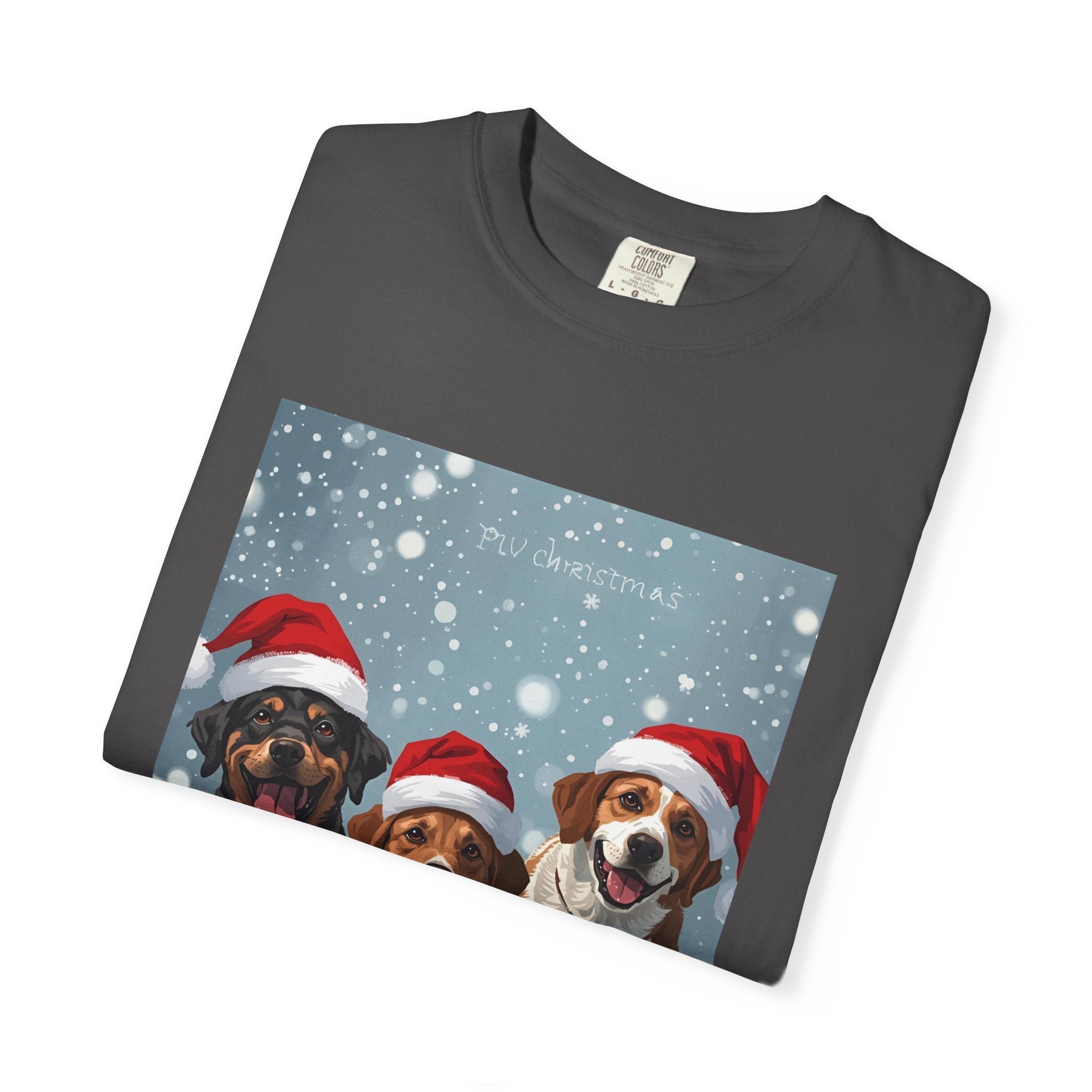 Cute Festive Christmas Dog Lover T-Shirt, Cute Holiday Shirt, Unisex Christmas Apparel, Gift for Pet Owners, Winter Celebration Tee