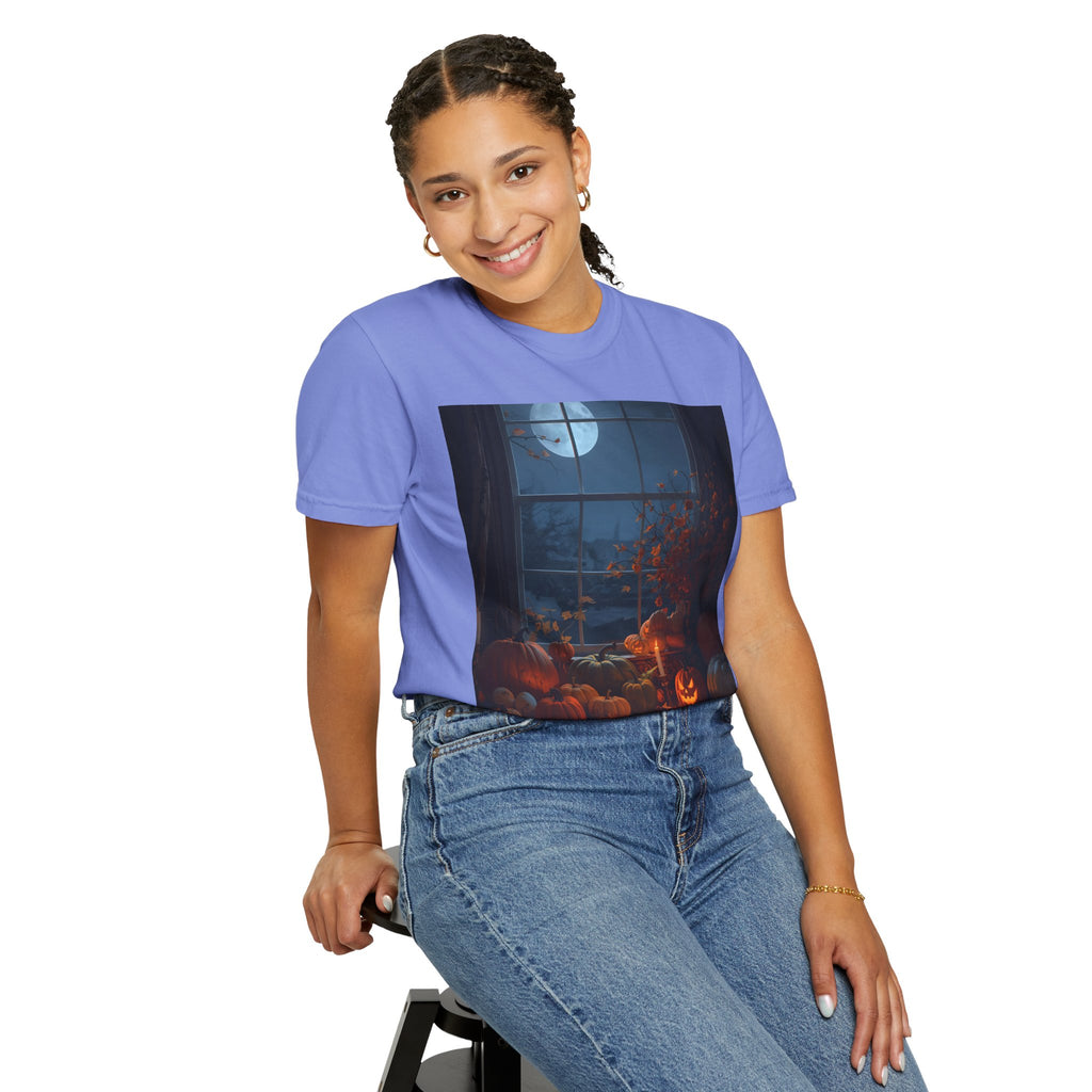 Cozy Halloween Tee, Fall Graphic Shirt, Pumpkin Patch T-Shirt, Spooky Season Apparel, Unisex Autumn Top