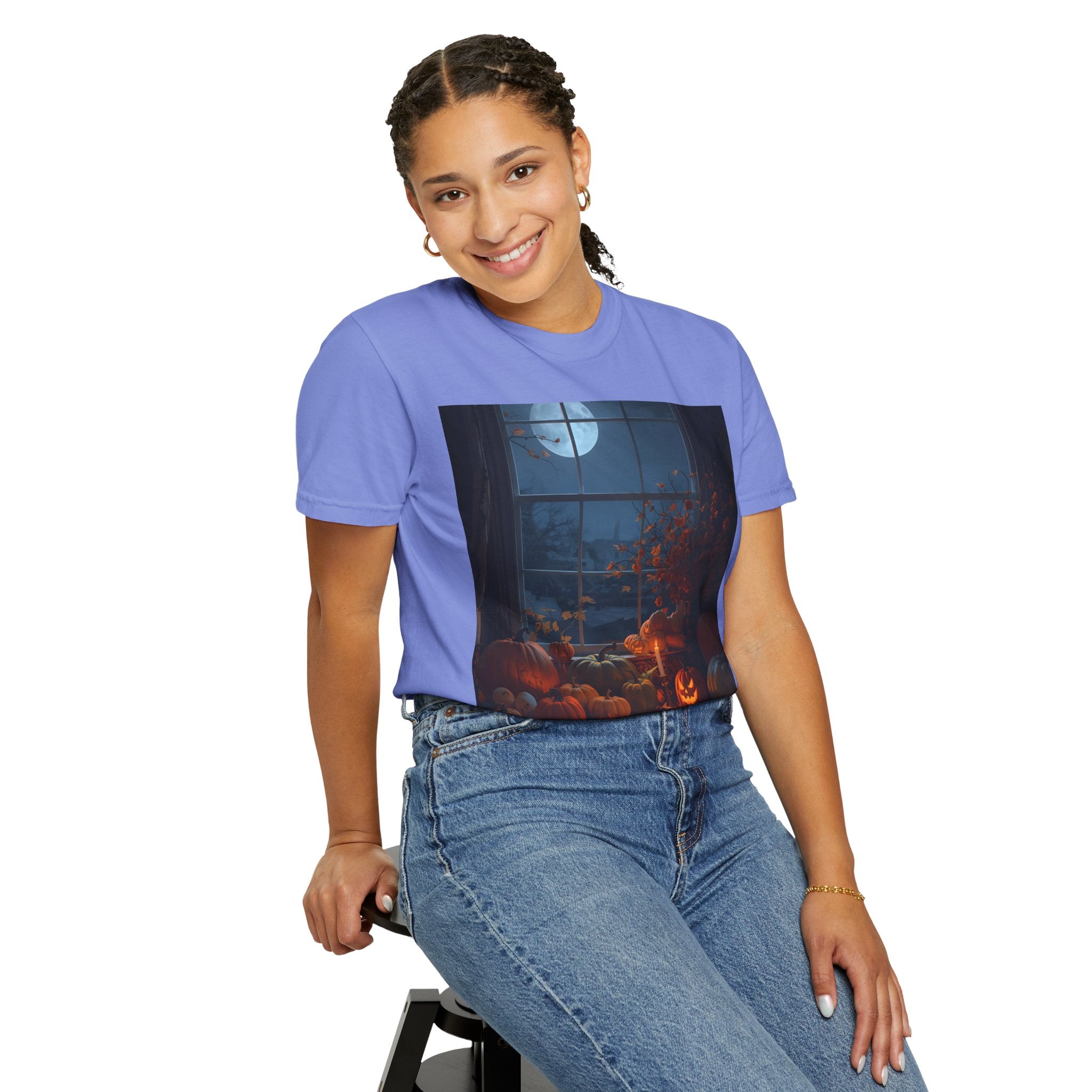 Cozy Halloween Tee, Fall Graphic Shirt, Pumpkin Patch T-Shirt, Spooky Season Apparel, Unisex Autumn Top