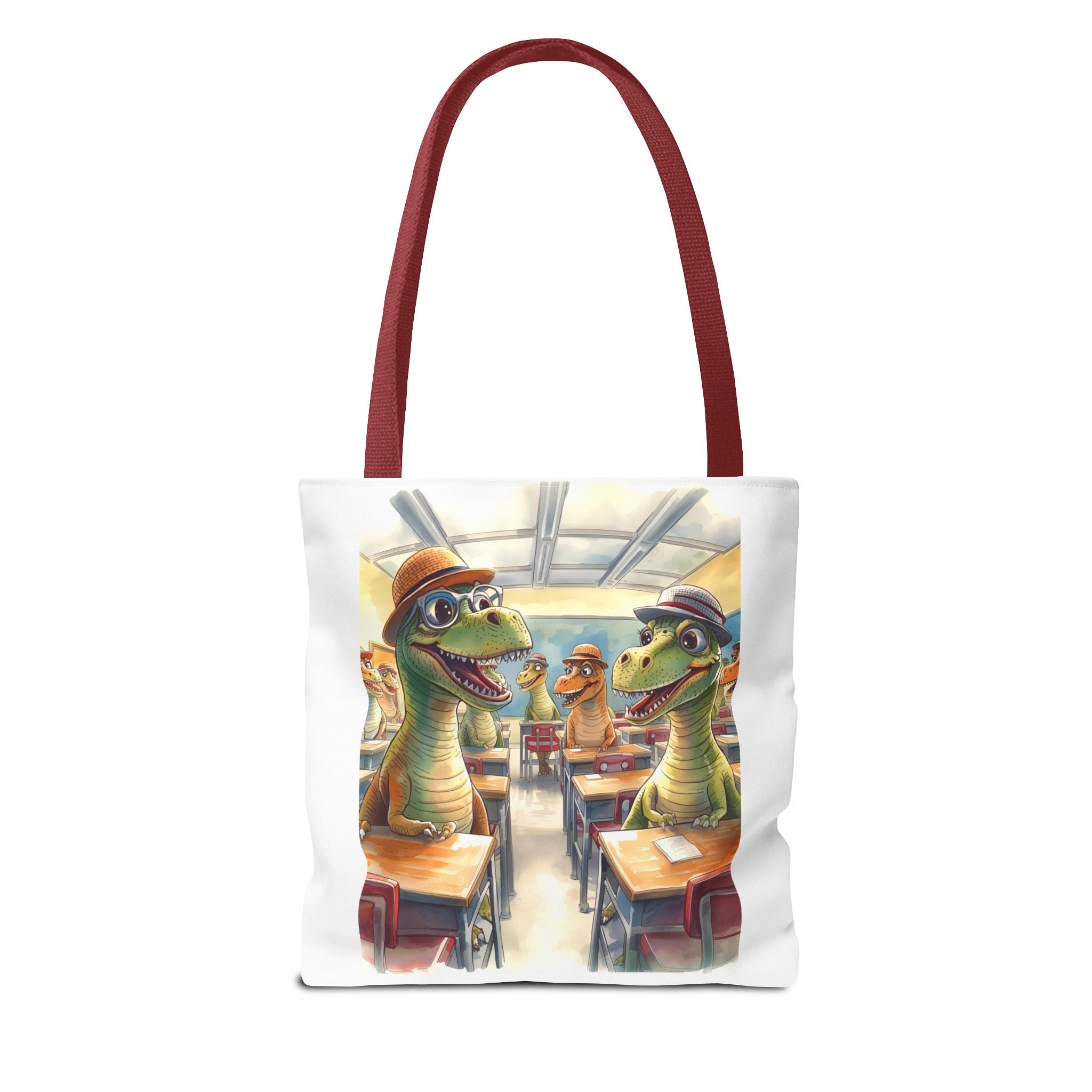 Dinosaur Classroom Tote Bag, Fun School Bag, Kids' Lunch Tote, Teacher Gift, Student Bag, Unique Art Bag
