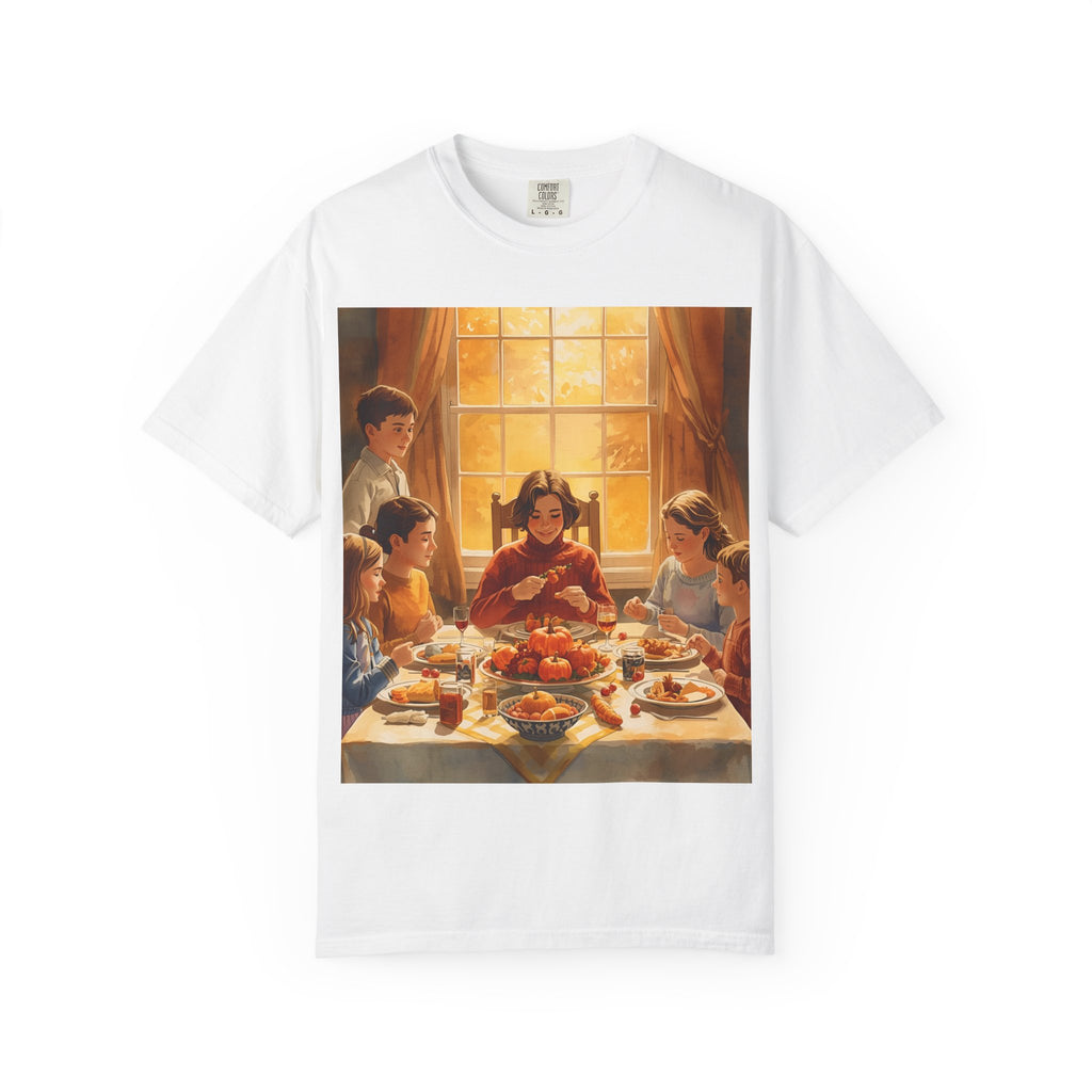 Thankful Family Dinner Unisex T-shirt, Family Gathering Shirt, Festive Apparel, Casual Wear, Fall Celebration Tee