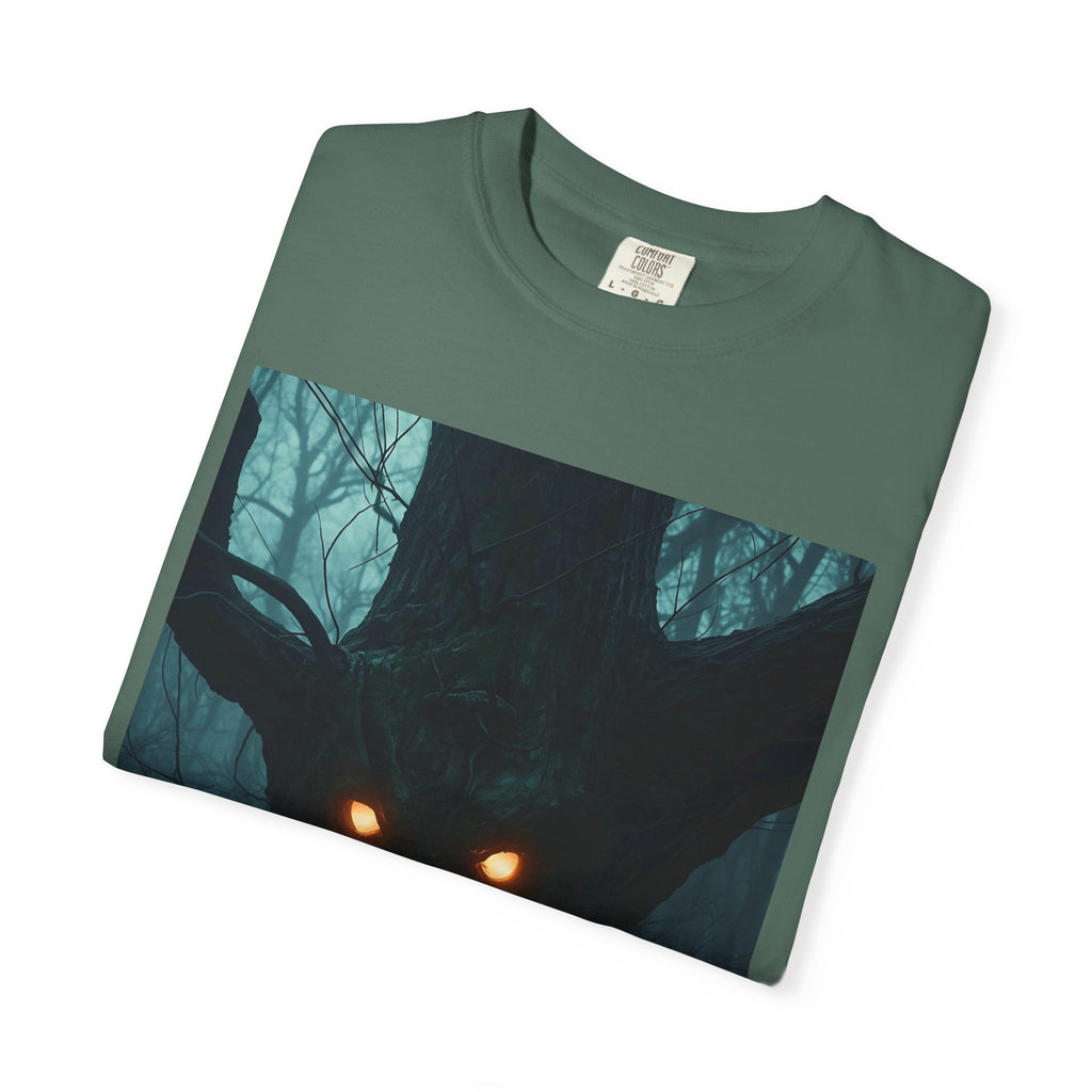 Spooky Mysterious Forest Creature T-Shirt, Unisex Shirt, Nature Lover Gift, Halloween Apparel, Unique Graphic Tee